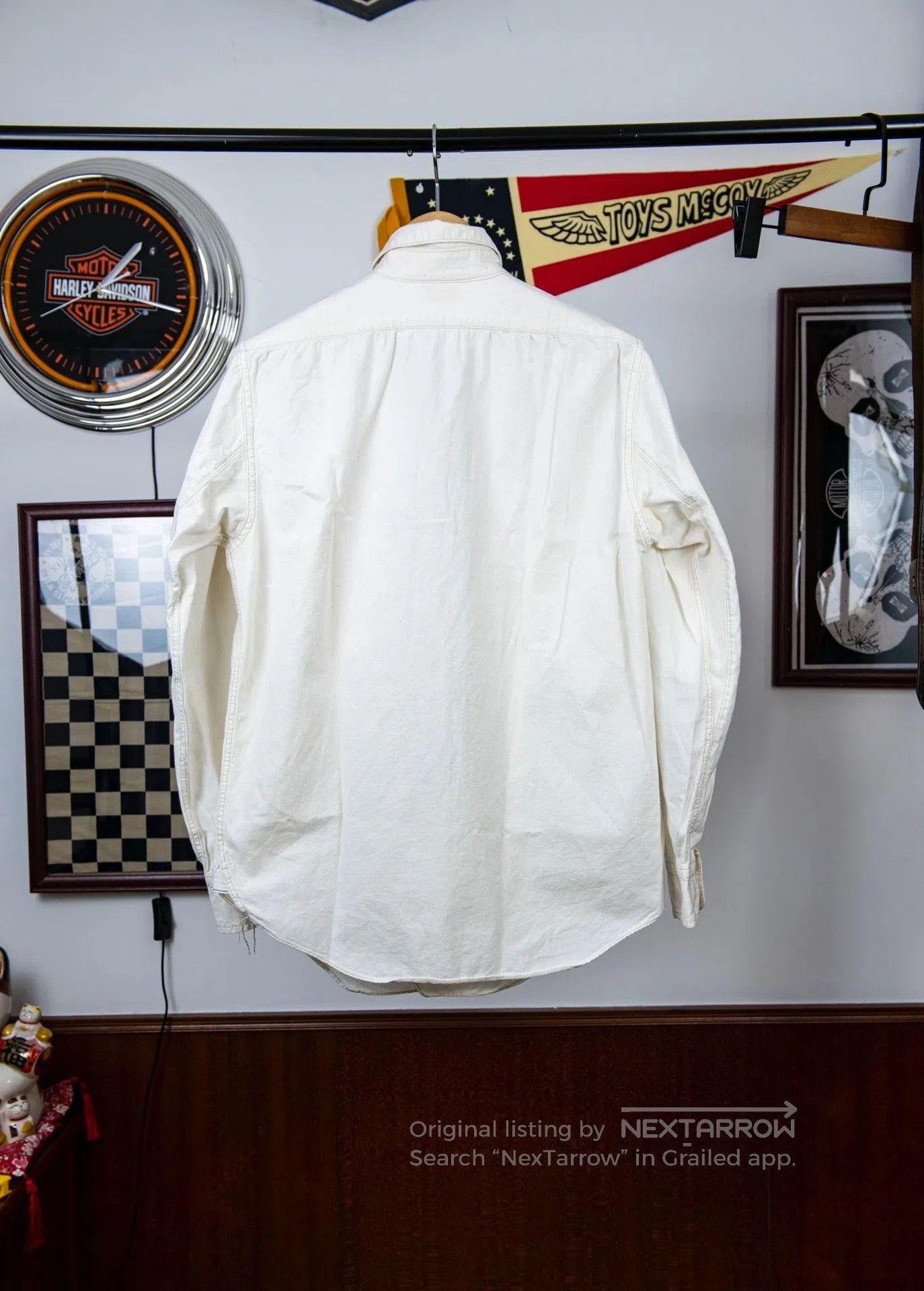 Freewheelers Freewheelers White Workwear Shirt. Size US M / EU 48-50 / 2 - 2 Thumbnail