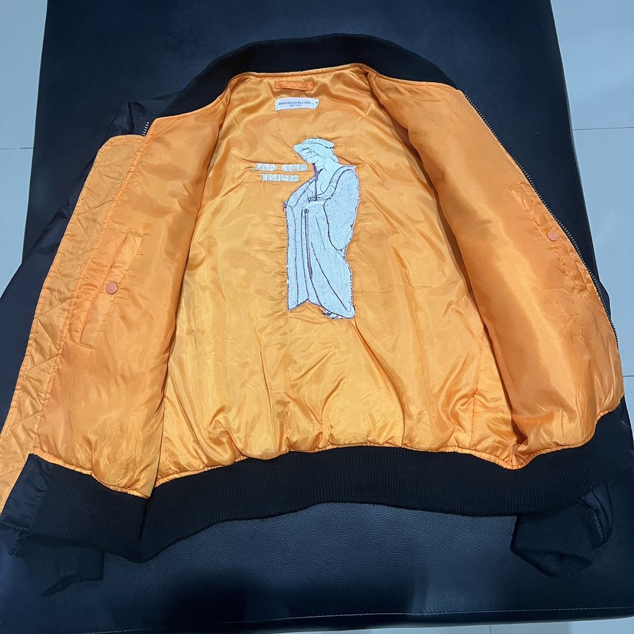 Japanese Brand brooklyn all day new york bad gal spirit bomber jacket Size US L / EU 52-54 / 3 - 5 Thumbnail