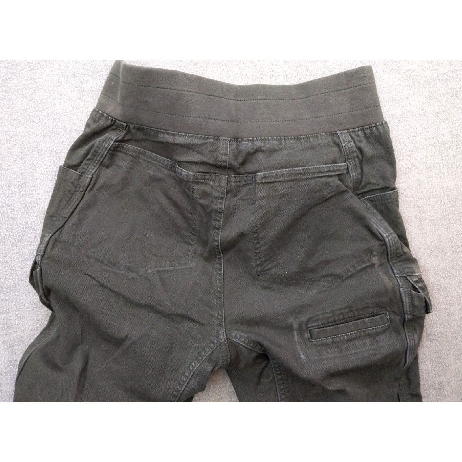 Duluth Trading Company Duluth Trading Co Pants Womens 2 Green Cotton Cargo Stretch Twill Workwear Size 26" / US 2 / IT 38 - 7 Thumbnail