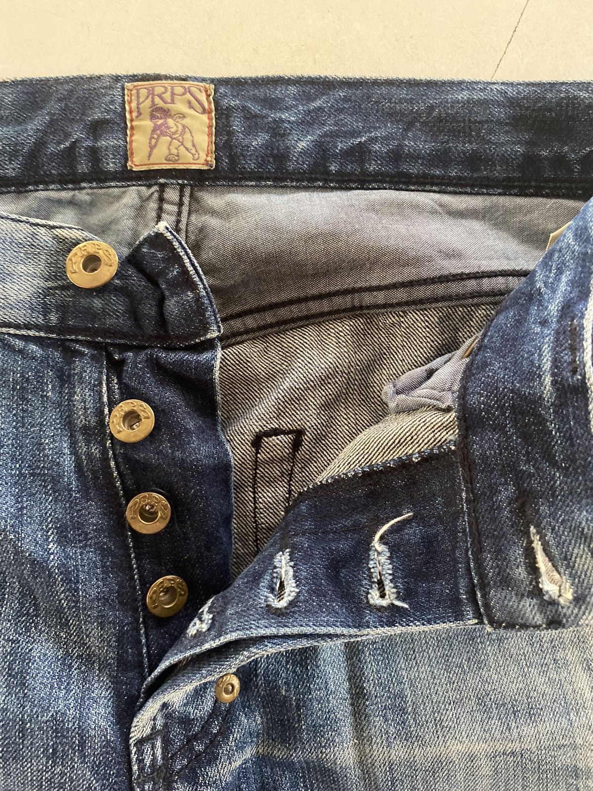 Japanese Brand × Prps Vintage PRPS Denim Jeans Distressed Japanese Style Pants Size US 30 / EU 46 - 17 Thumbnail