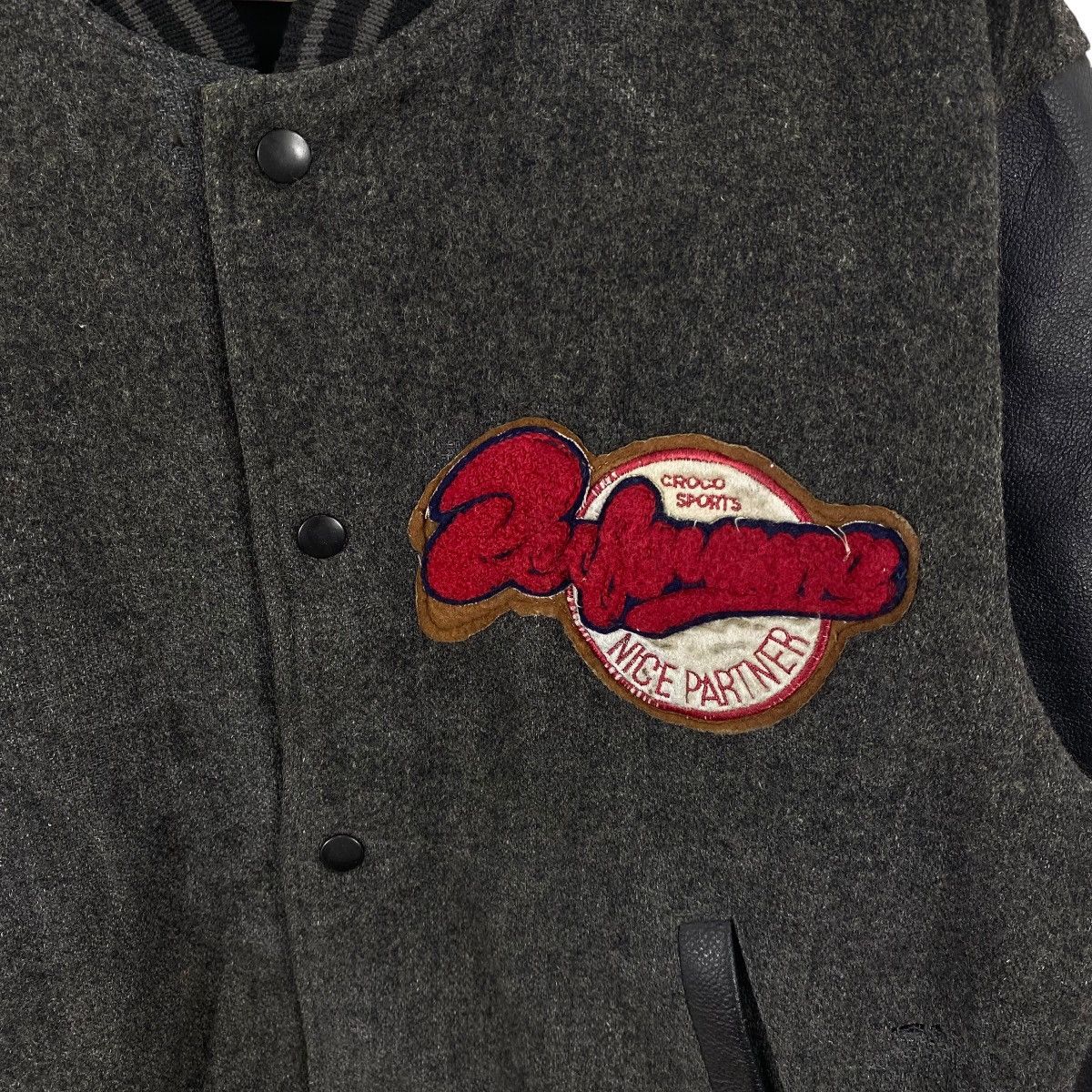 Vintage Vintage CROCODILE SPORTS Leather Varsity Bomber Jacket Size US M / EU 48-50 / 2 - 6 Thumbnail