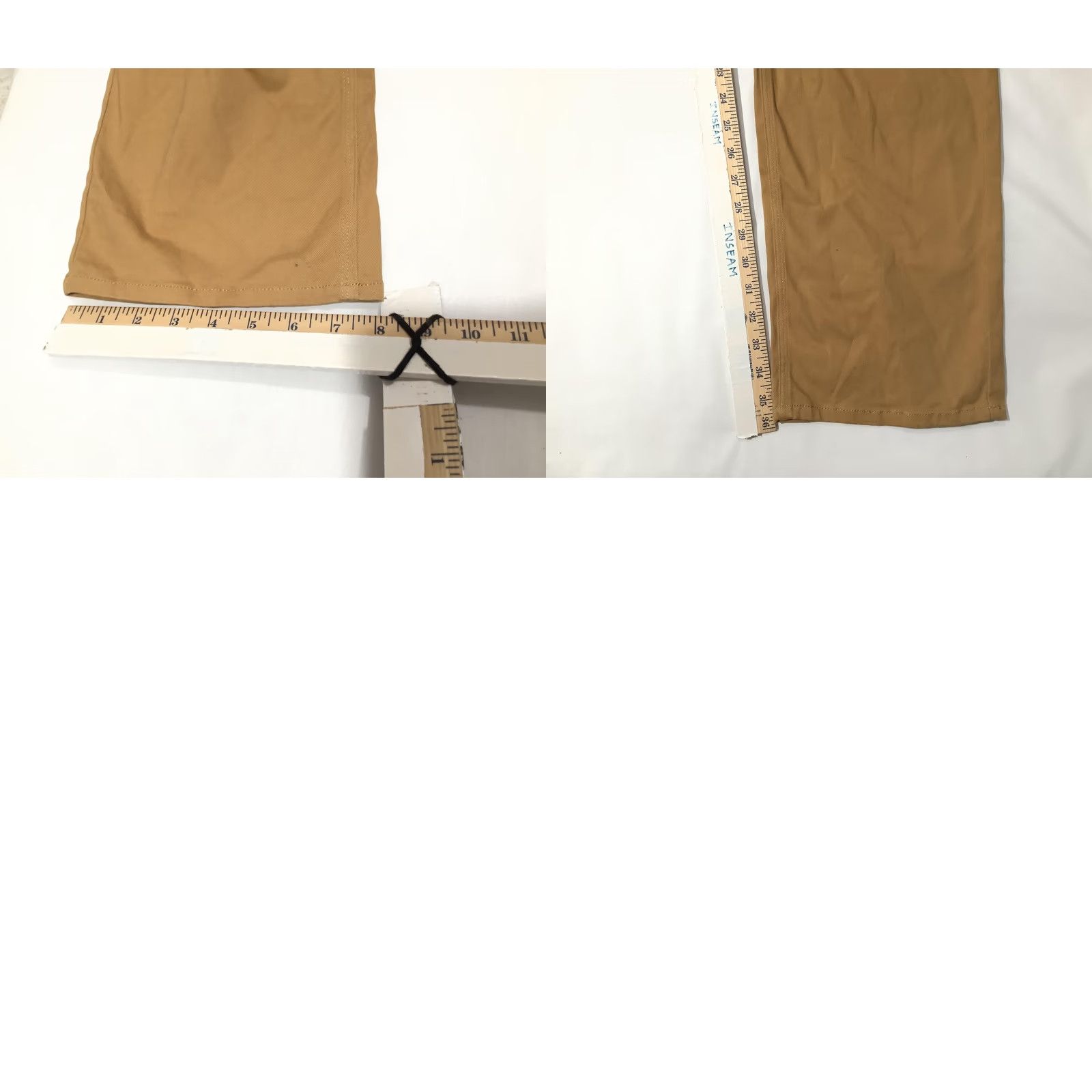 Frye Frye & Co Pants Mens 40x36 Beige Cargo Straight Leg Big & Tall Stretch Workwear Size US 40 / EU 56 - 9 Thumbnail