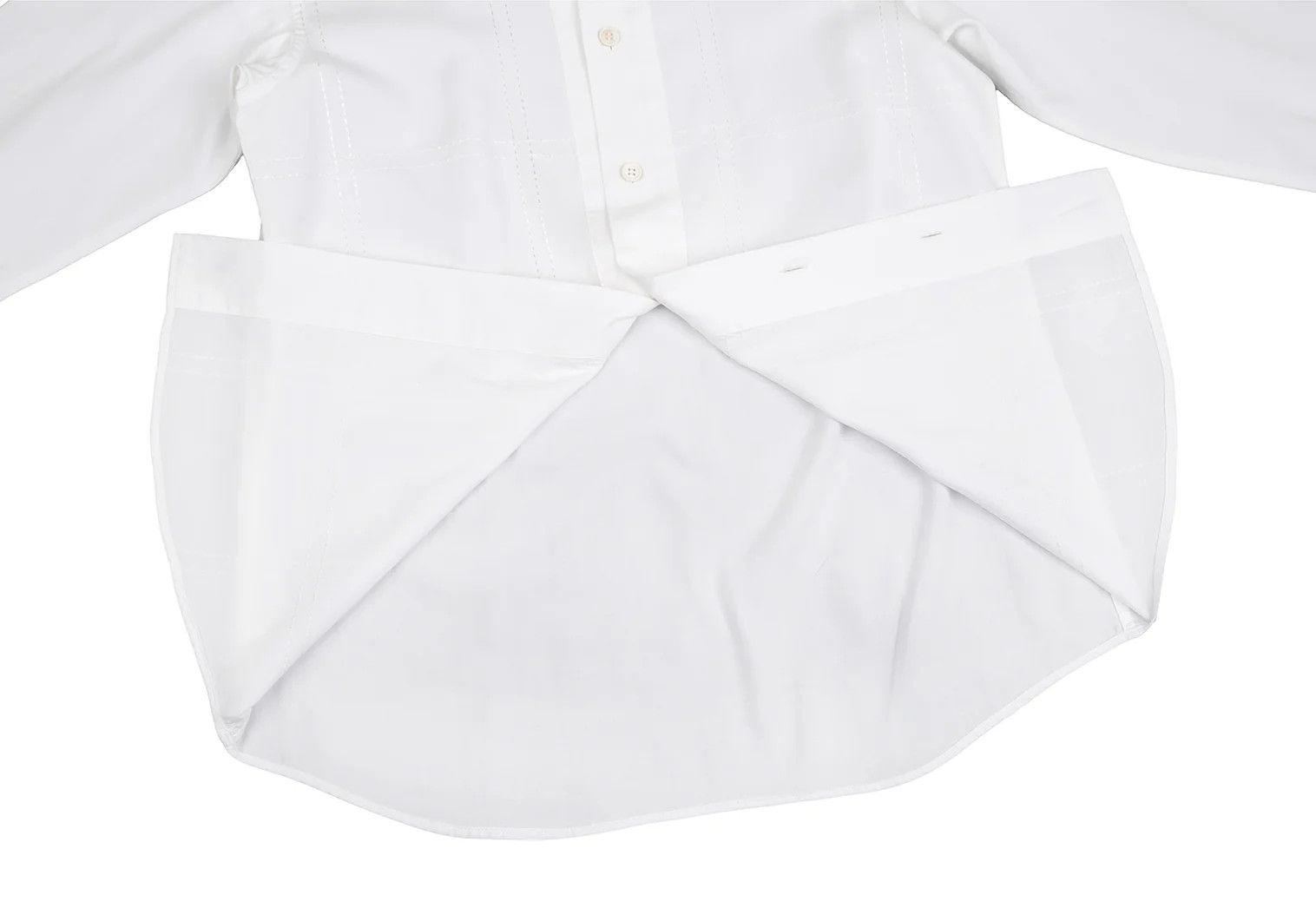 Issey Miyake Front Check Stitch Shirt in White Size US XS / EU 42 / 0 - 10 Thumbnail