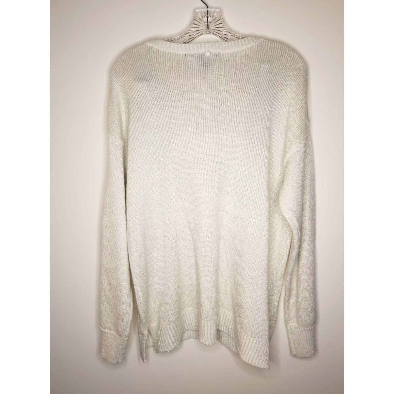 Vintage VINTAGE 89th & Madison Womens Sweater & Scarf Set Pullover XL Ivory Winter Cozy Size XL / US 12-14 / IT 48-50 - 4 Thumbnail