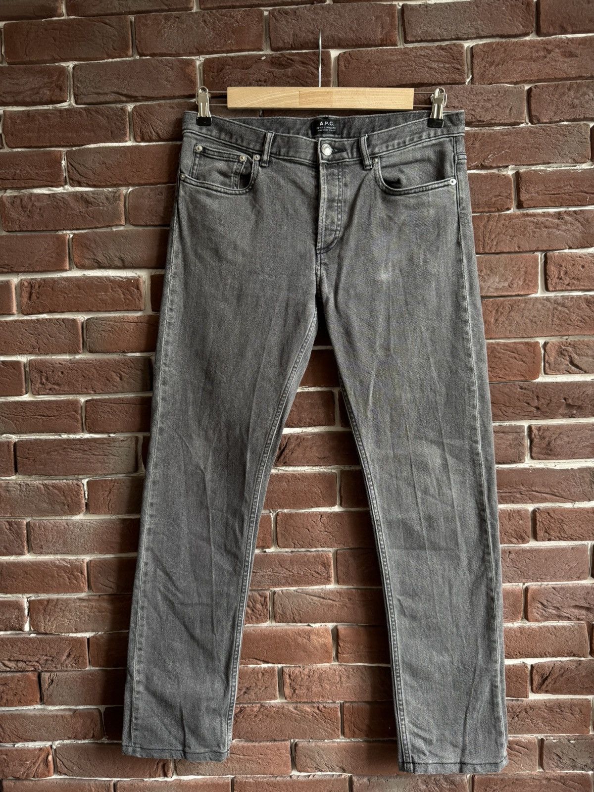 A.P.C. A.P.C Petit New Standard Jeans Washed Gray Denim 31 Size US 31 - 1 Thumbnail