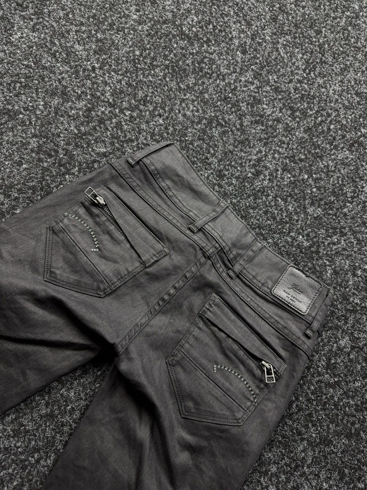 G-Star 00s Y2K G-Star RAW 5204 Avant Garde Opium Rock Skinny Jeans Size 23" - 14 Thumbnail