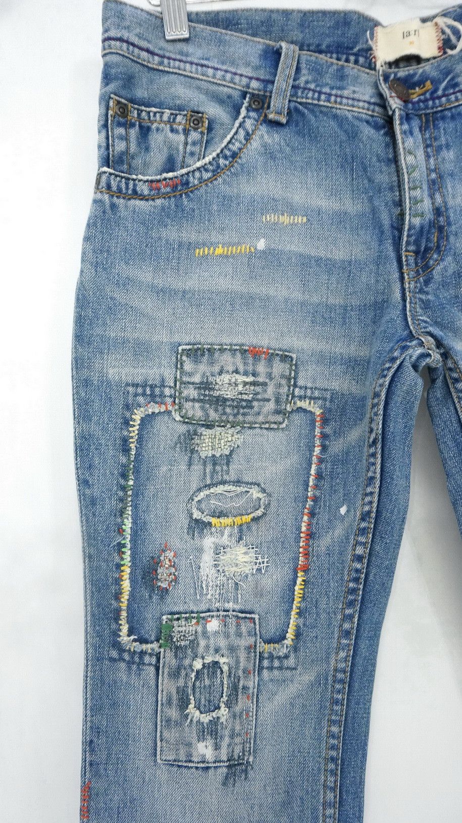 🇯🇵[a:r] Japan Boro Patch Flare Lowrise Women Jeans