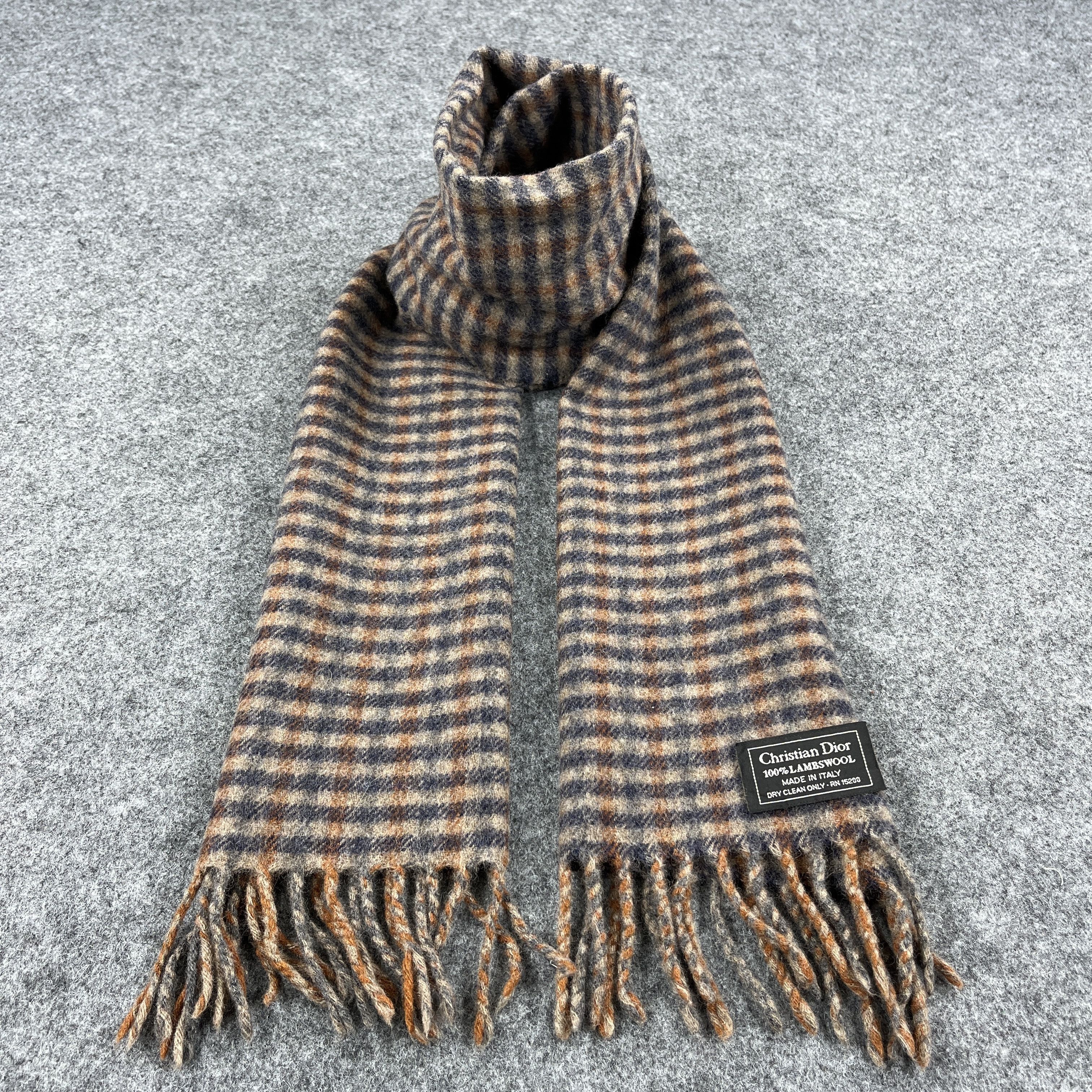 Vintage Christian Dior Scarf / Muffler / Neckwear T1112 Size ONE SIZE - 1 Thumbnail