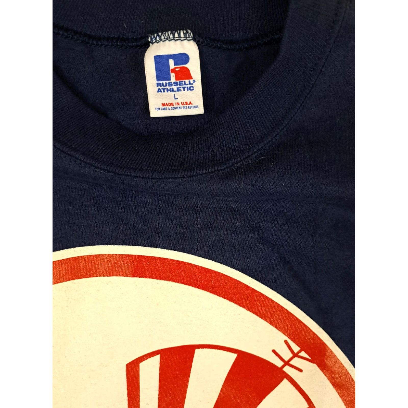 Vintage VINTAGE Yankees T-Shirt Russell USA Made 1994 Single Stitch Blue L Adult Men Boys? Unclear Size US L / EU 52-54 / 3 - 6 Thumbnail