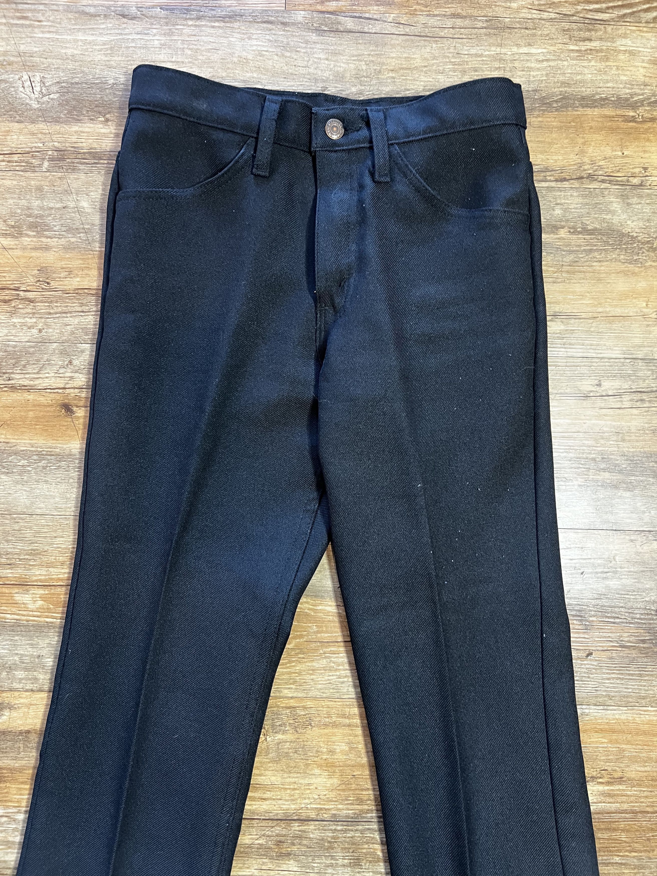 Levi's Vintage Clothing Vintage 1970's Levi's Black Polyester Pants Size US 28 / EU 44 - 1 Thumbnail