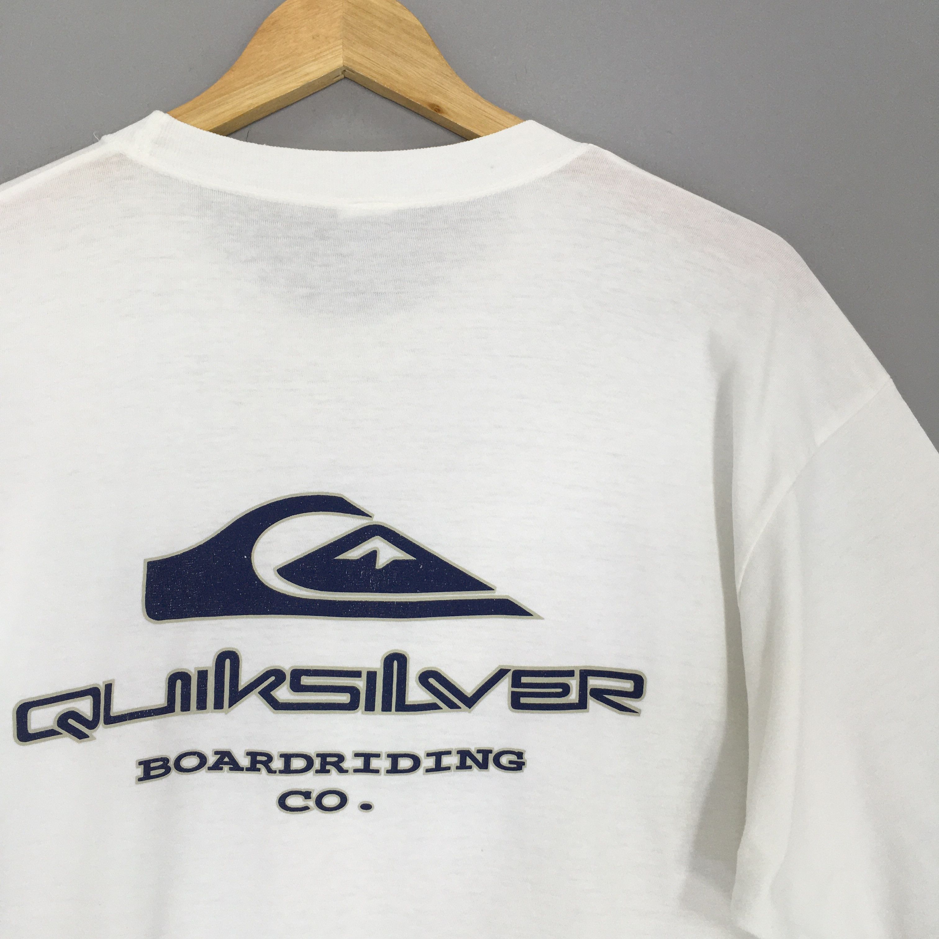 Quiksilver × Vintage Vintage 1990s Quiksilver Skateboards White T Shirt Large Size US L / EU 52-54 / 3 - 2 Thumbnail