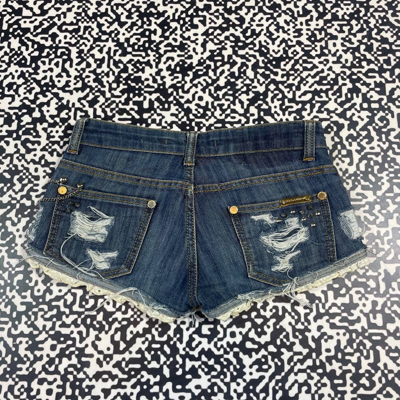 Dolce & Gabbana Vintage Y2K Dolce Gabbana Sexy Luxury Distressed Style Short Size 27" / US 4 / IT 40 - 2 Thumbnail