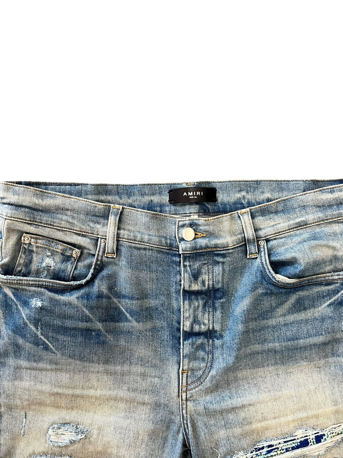 Amiri Amiri Distressed Pajama Thrasher Jeans “Indigo” Size US 36 / EU 52 - 4 Thumbnail