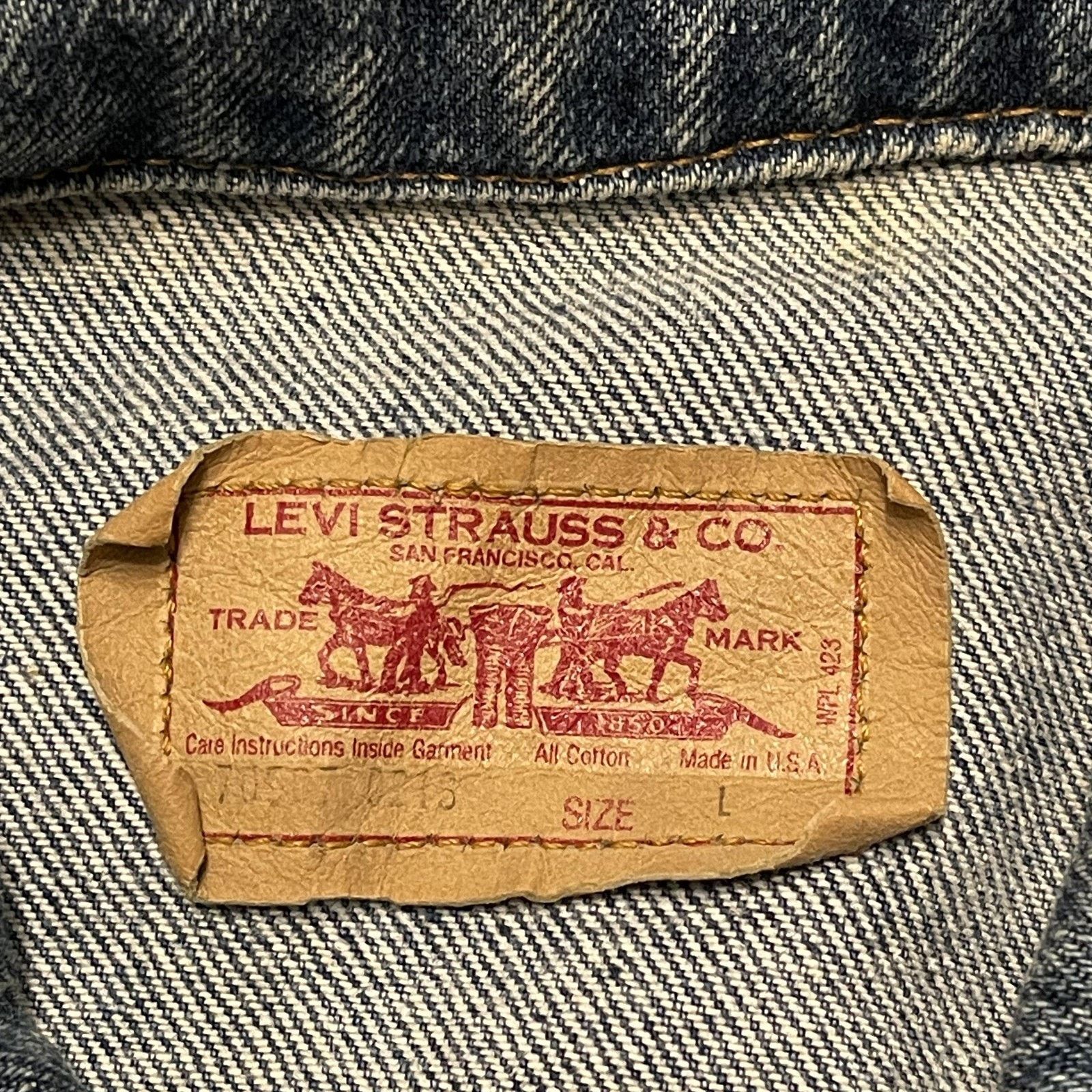 Levi's Vtg Levis Jacket Mens L Acid Wash Denim Trucker Made USA 90s Size US L / EU 52-54 / 3 - 7 Thumbnail
