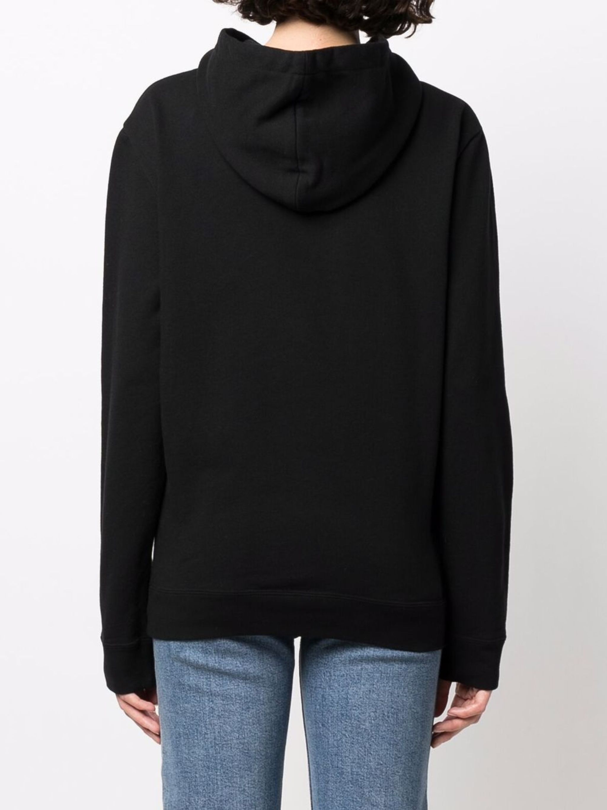 Saint Laurent Paris o1s1wg111124 Dup / Rive Gauche Hoodie in Black Size L / US 10 / IT 46 - 4 Thumbnail