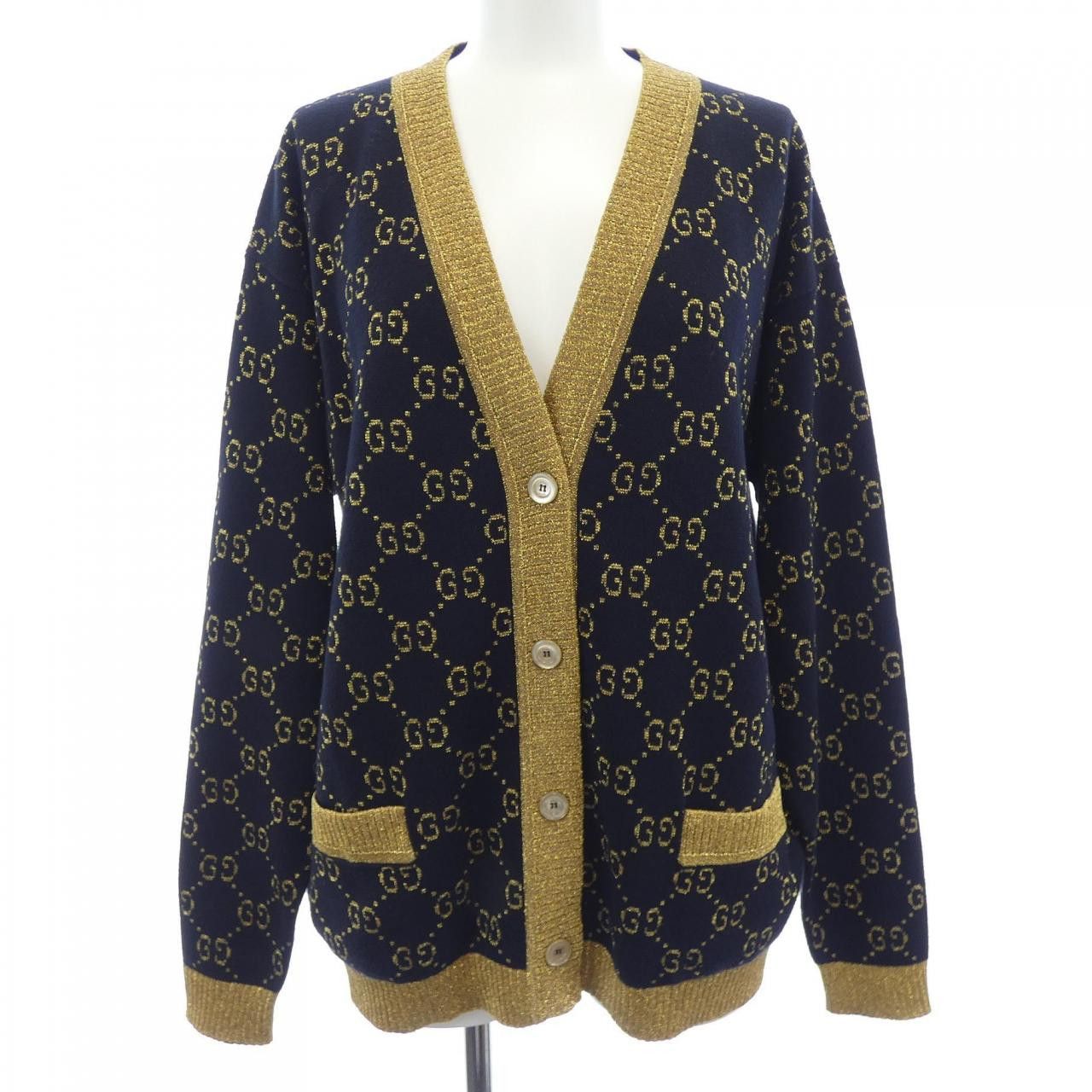 Gucci Gucci Gucci Cardigan Textile Tops 529193-X9W83 DUTY FREE for USA Size ONE SIZE - 1 Thumbnail