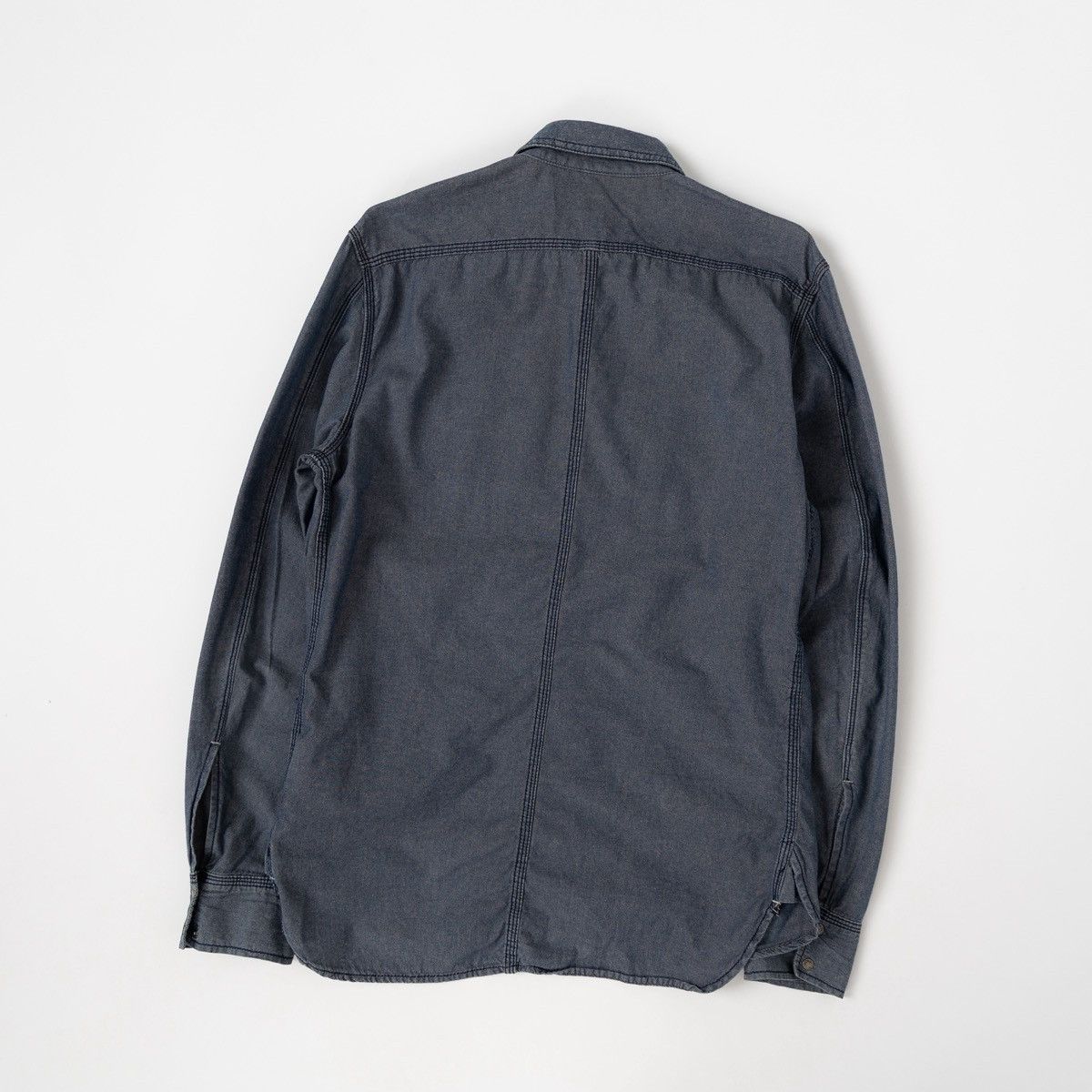 Diesel Diesel Gray Blue Button Up Denim Jean Shirt Casual Workwear Size US L / EU 52-54 / 3 - 2 Thumbnail