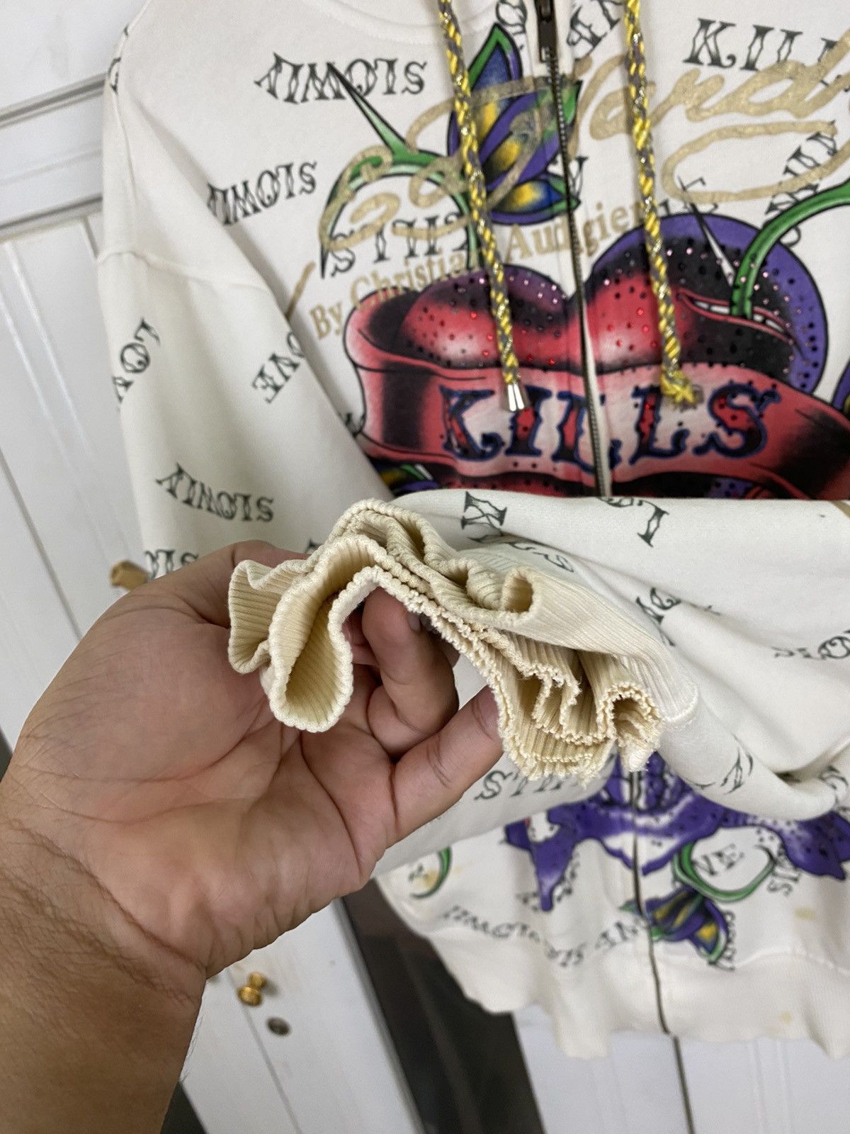 Ed Hardy × Vintage Vintage Ed Hardy By Christian Audigier Hoodies Size US M / EU 48-50 / 2 - 17 Thumbnail