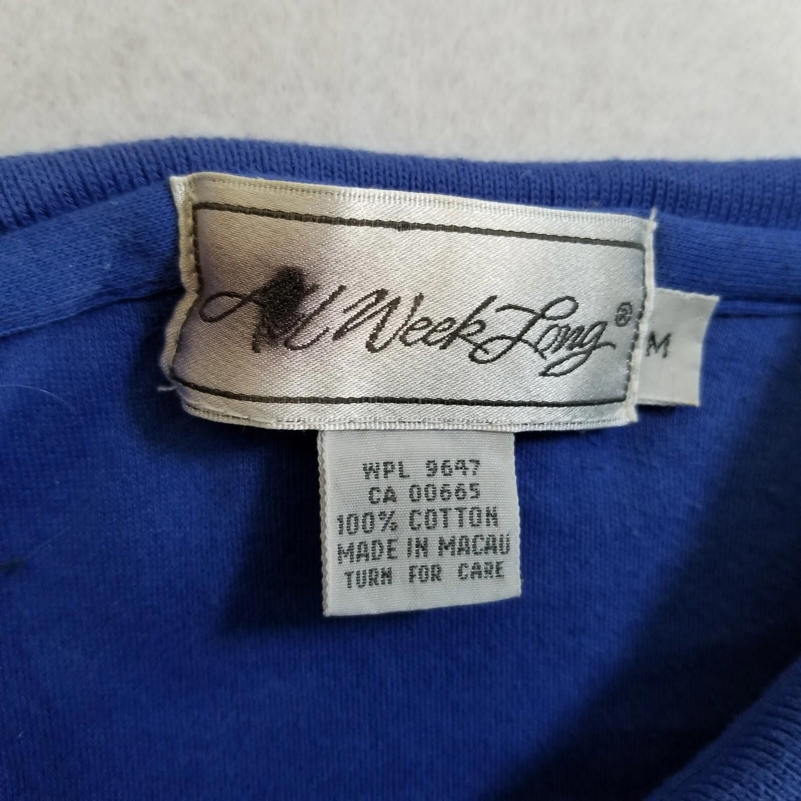 Polo Ralph Lauren VTG All Week Long Medium Women's Long Blue Polo Dress Size M / US 6-8 / IT 42-44 - 5 Thumbnail