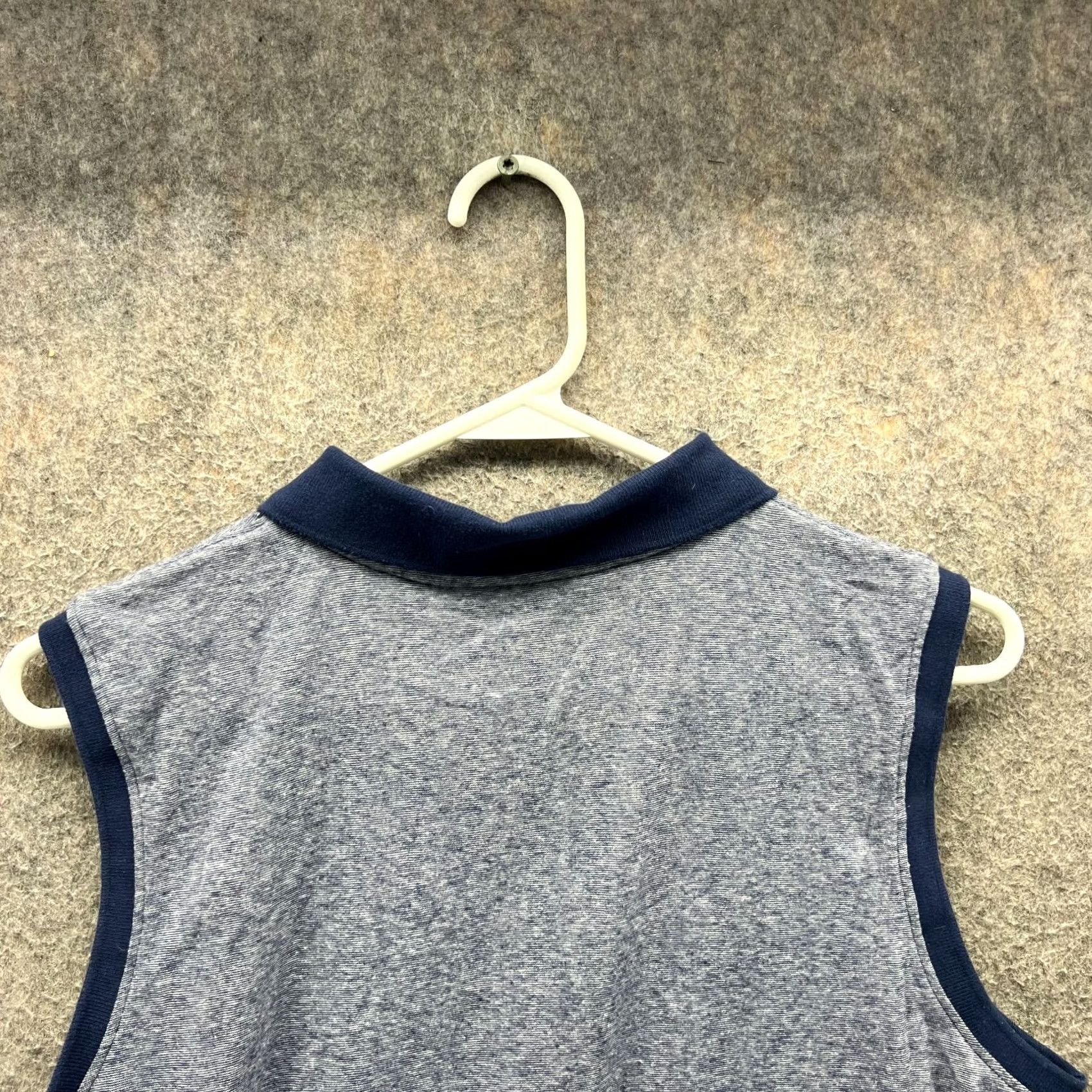 Vineyard Vines Vineyard Vines Polo Shirt Women Large Blue Heather Sleeveless Stretch Whale Polo Size L / US 10 / IT 46 - 5 Thumbnail