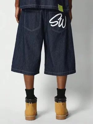 Jean Masuda x Azumi Baseball Jeans Drip Drill Shorts Jorts Size US 34 / EU 50 - 2 Thumbnail