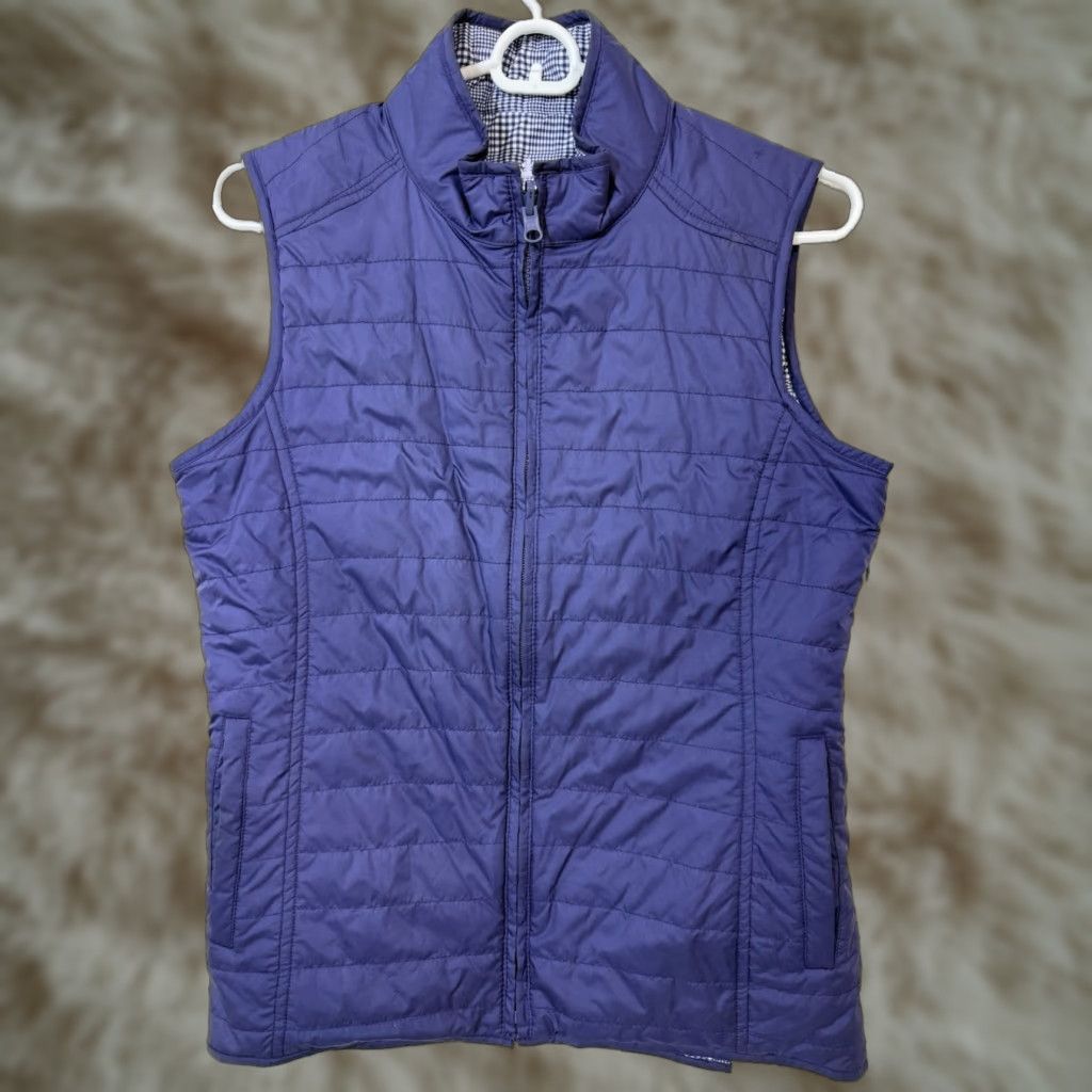 Peter Millar Zipped Peter Millar Vest Womens Small Purple Reversible Insulated Lightweight Golf Vest Size S / US 4 / IT 40 - 1 Thumbnail