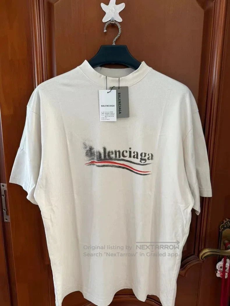 Balenciaga Balenciaga Distressed Coke Print T. Size US S / EU 44-46 / 1 - 1 Thumbnail