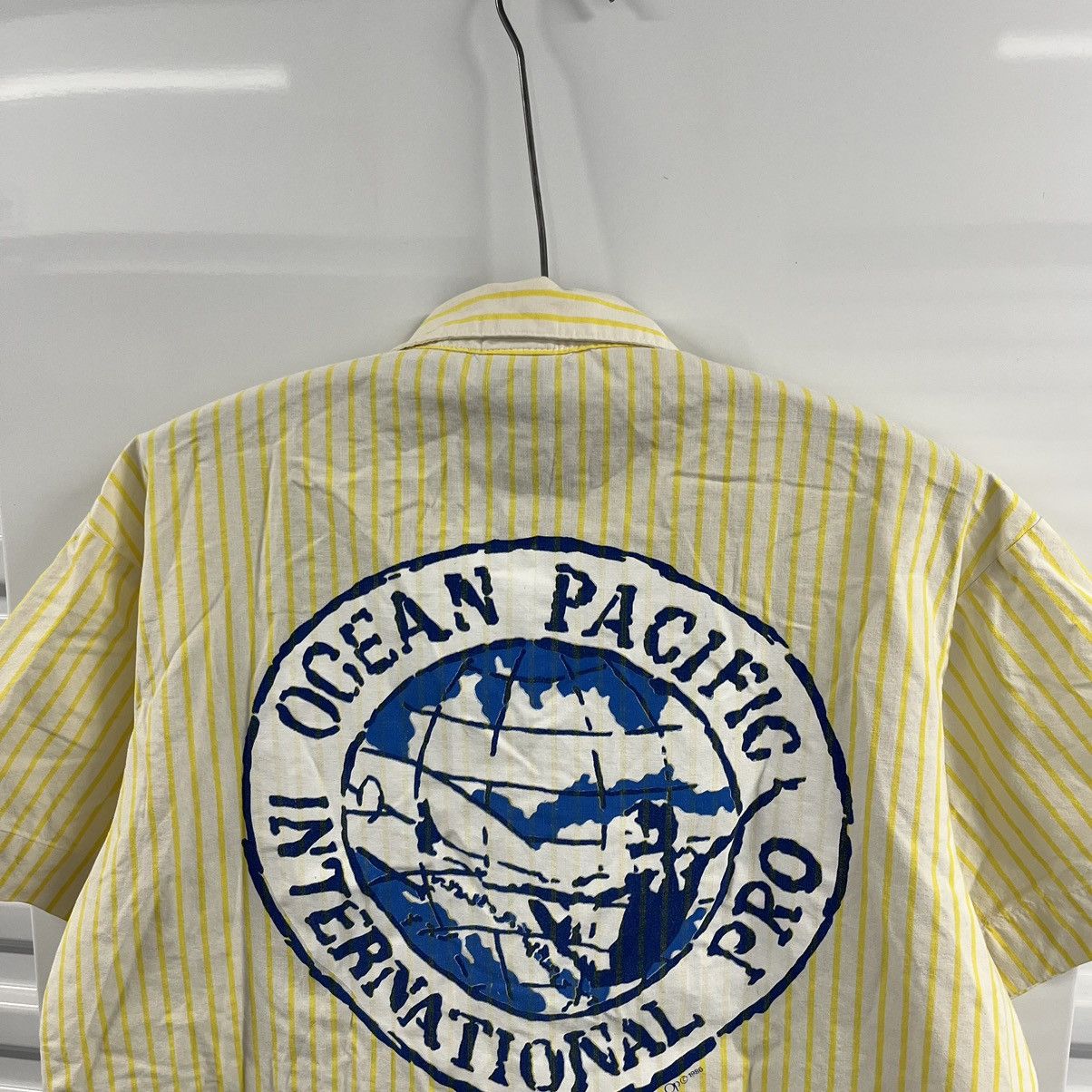 Ocean Pacific × Vintage Crazy Rare Vintage 1986 Ocean Pacific Surfer Button Up Tee Size US L / EU 52-54 / 3 - 8 Thumbnail