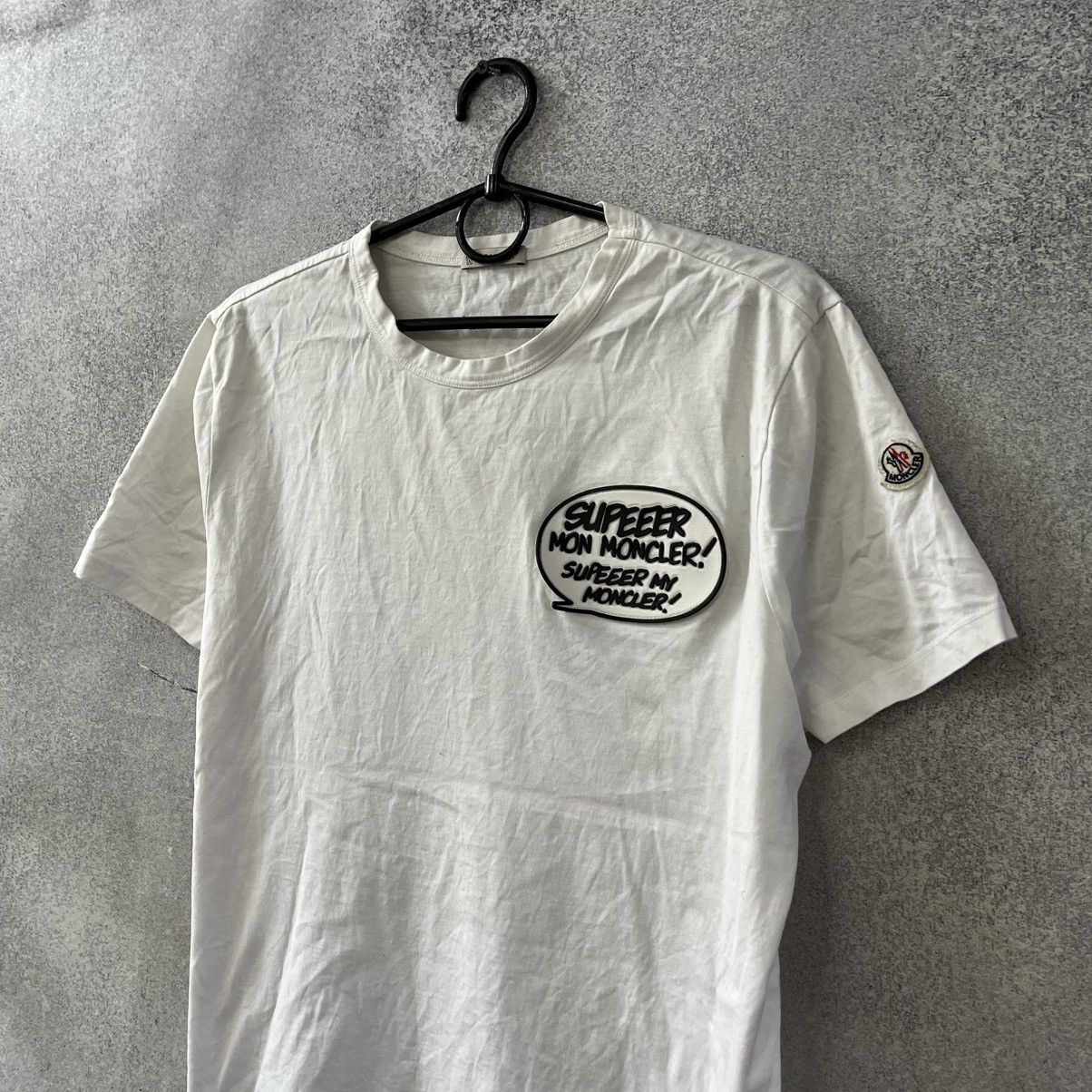 Moncler Moncler | Logo Printed T-Shirt White M Size US M / EU 48-50 / 2 - 2 Thumbnail