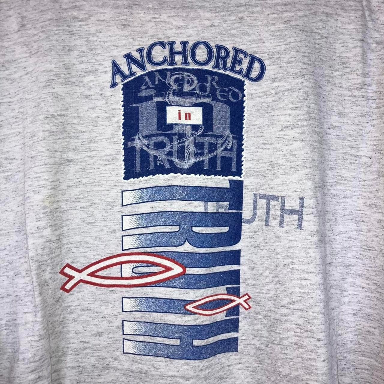 Vintage Vintage 90s 1995 Anchored In Truth Tee Size US XL / EU 56 / 4 - 6 Thumbnail