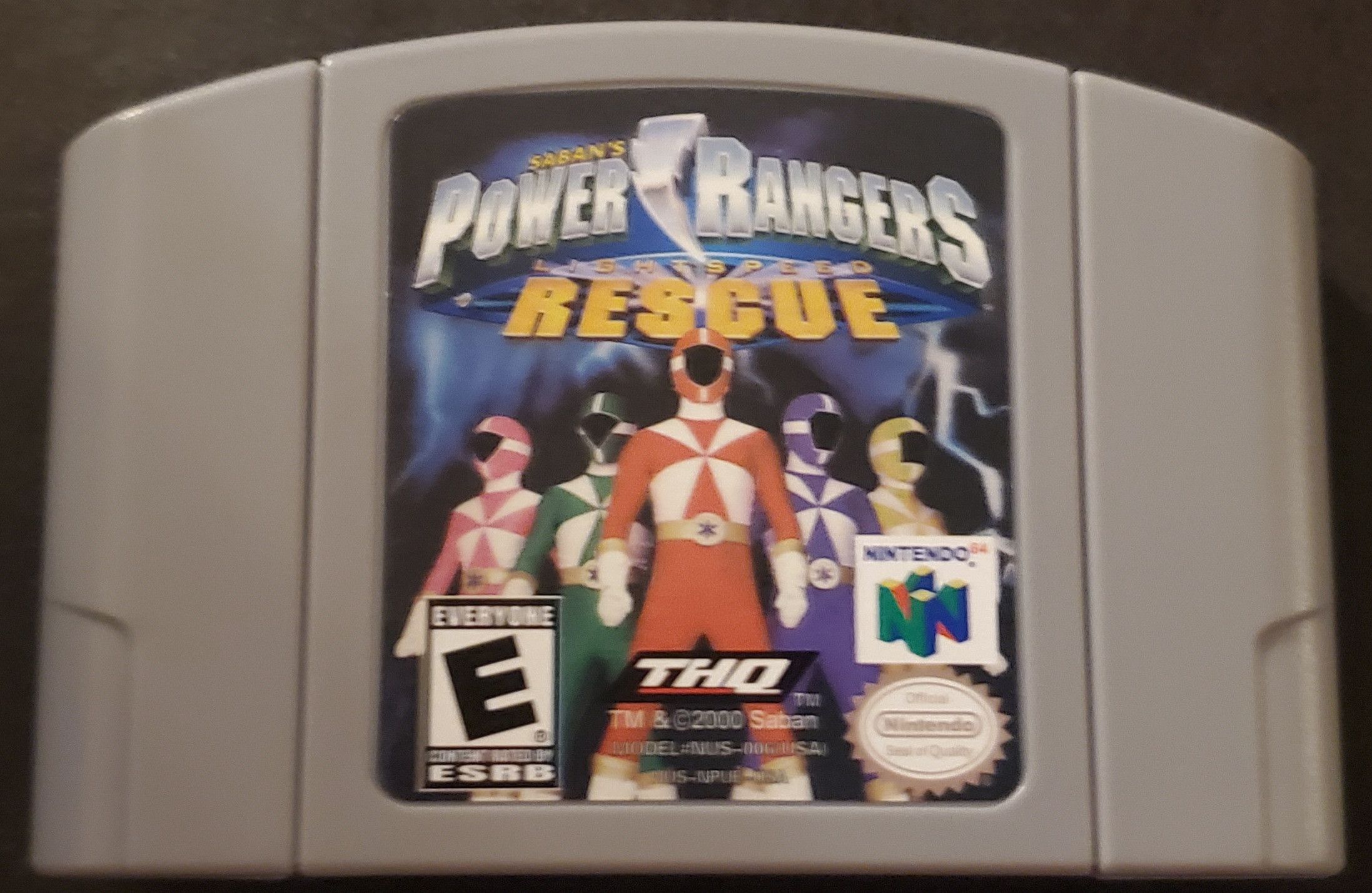 Nintendo Power Rangers Lightspeed Rescue N64 Nintendo 64 Video Game Size ONE SIZE - 1 Thumbnail