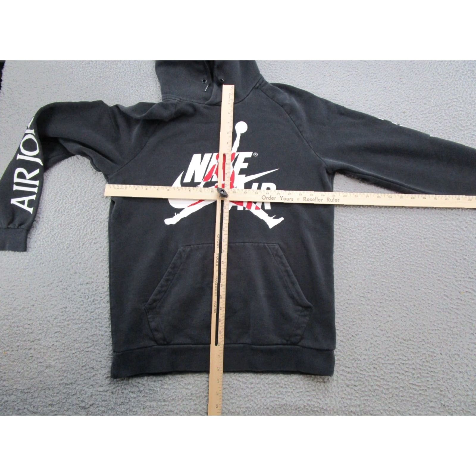 Jordan Brand VTG Y2K Air Jordan Nike Spell Out Hoodie Sweatshirt Men's Size M Grunge Read Mens Size US M / EU 48-50 / 2 - 6 Thumbnail