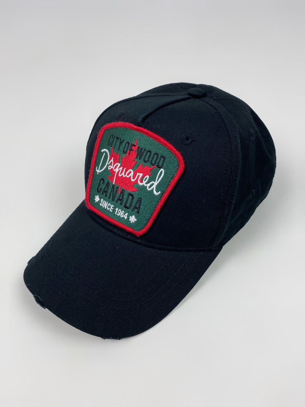 Dsquared2 Dsquared2 Black Maple Leaf “City Of Wood” Baseball Cap Size ONE SIZE - 1 Thumbnail