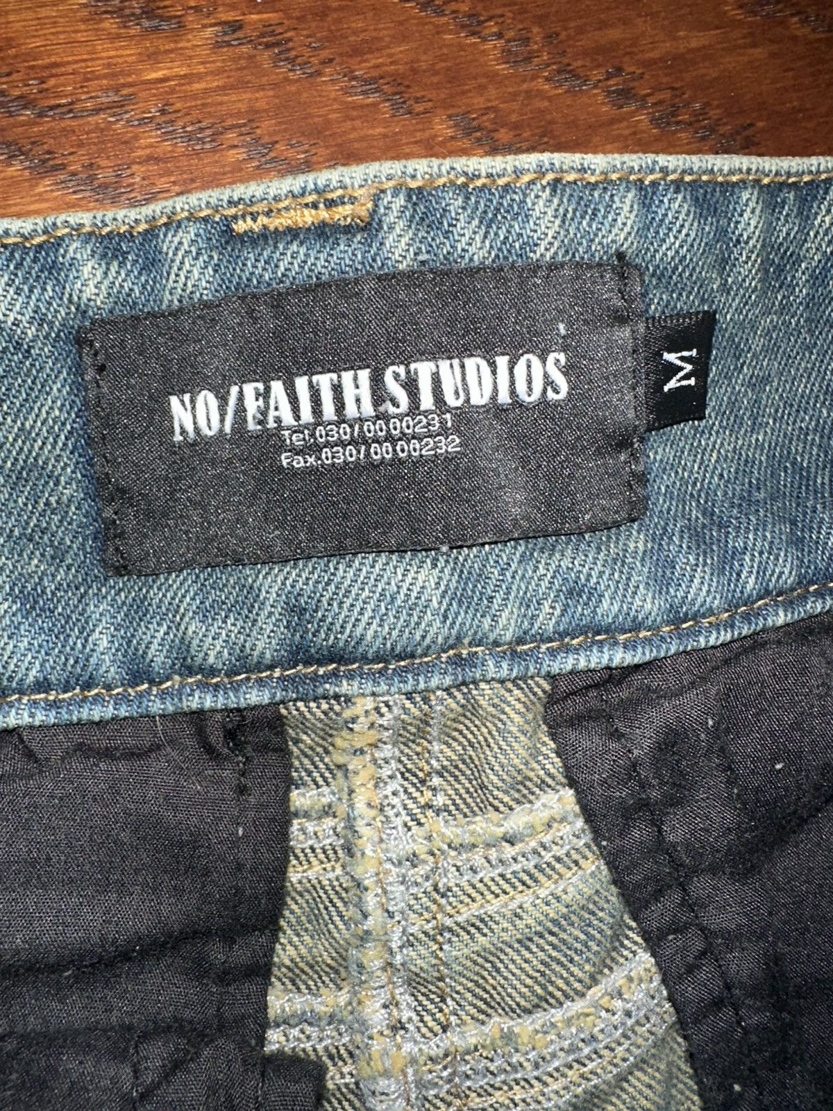 No Faith Studios WAVE HEAVY DENIM no faith studios Size US 32 / EU 48 - 2 Thumbnail