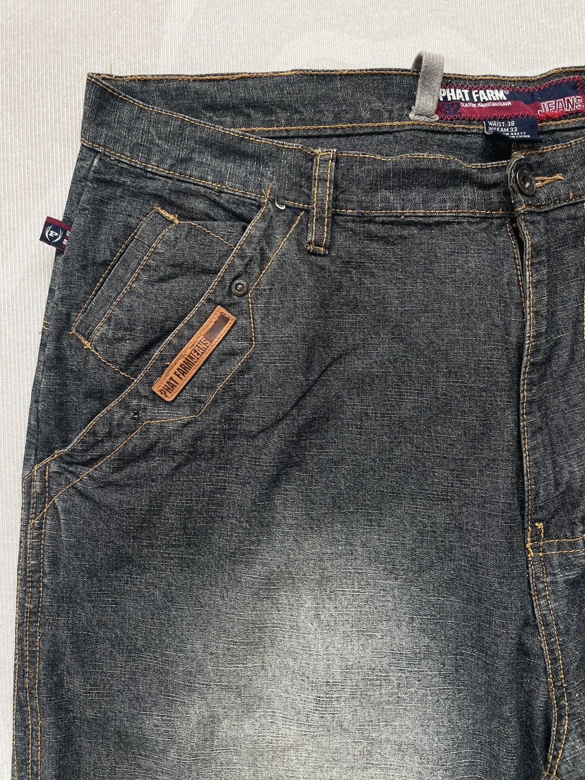 Phat Farm Vintage Phat Farm Baggy Denim Size US 37 - 6 Thumbnail