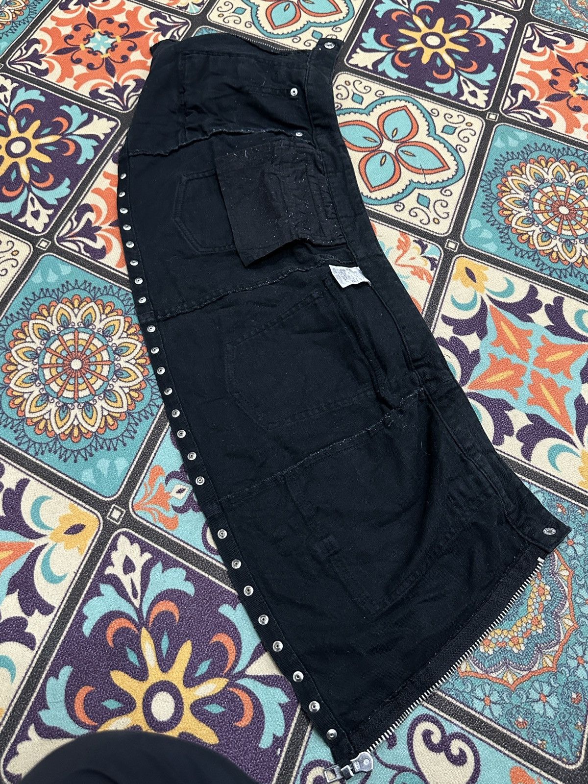 If Six Was Nine Vintage 90’s Sexy Dynamite London Zipper Studded Mini Skirt Size 27" / US 4 / IT 40 - 8 Thumbnail