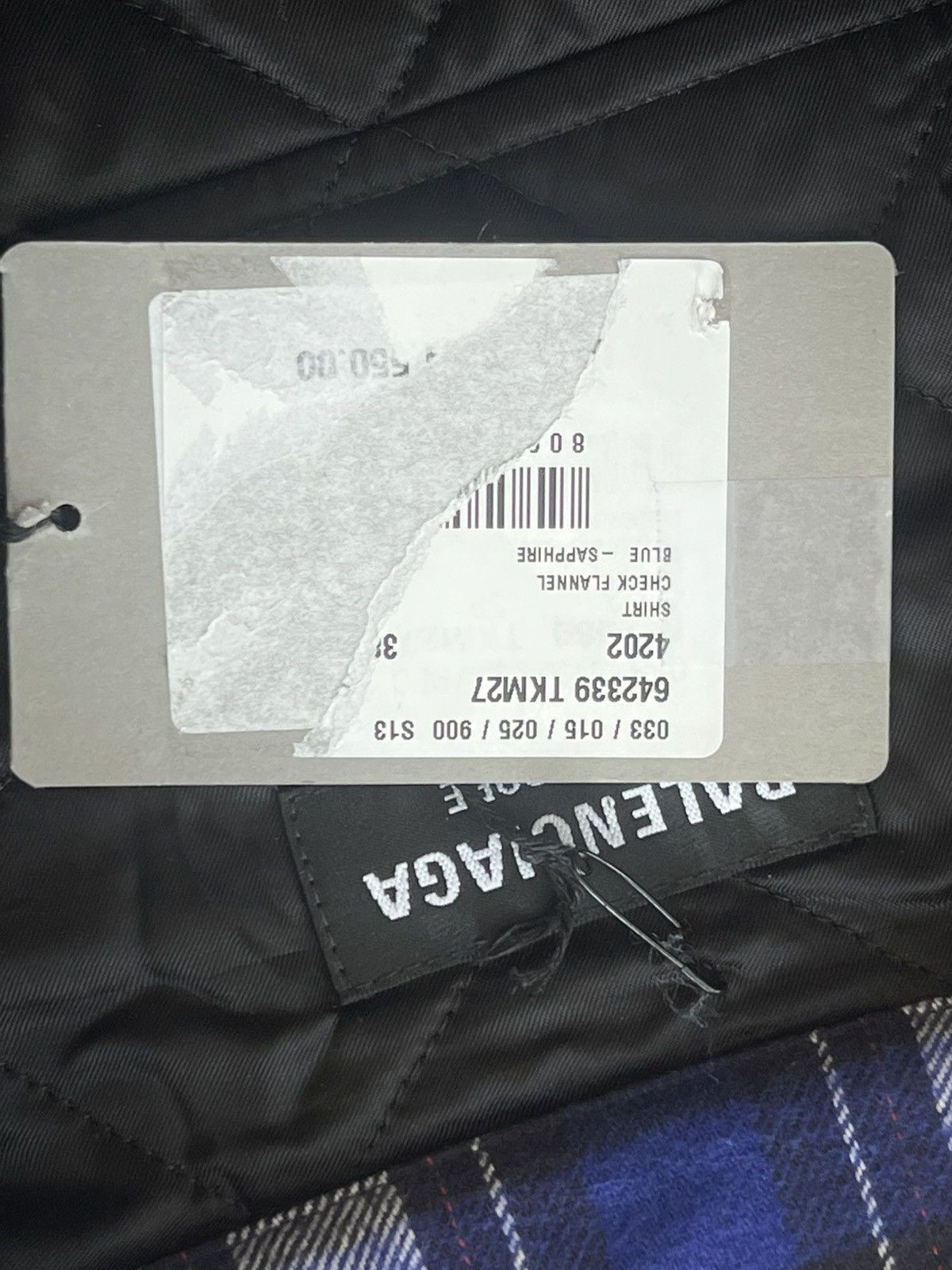 Balenciaga Balenciaga Quilt Lined Flannel Size US XL / EU 56 / 4 - 8 Thumbnail