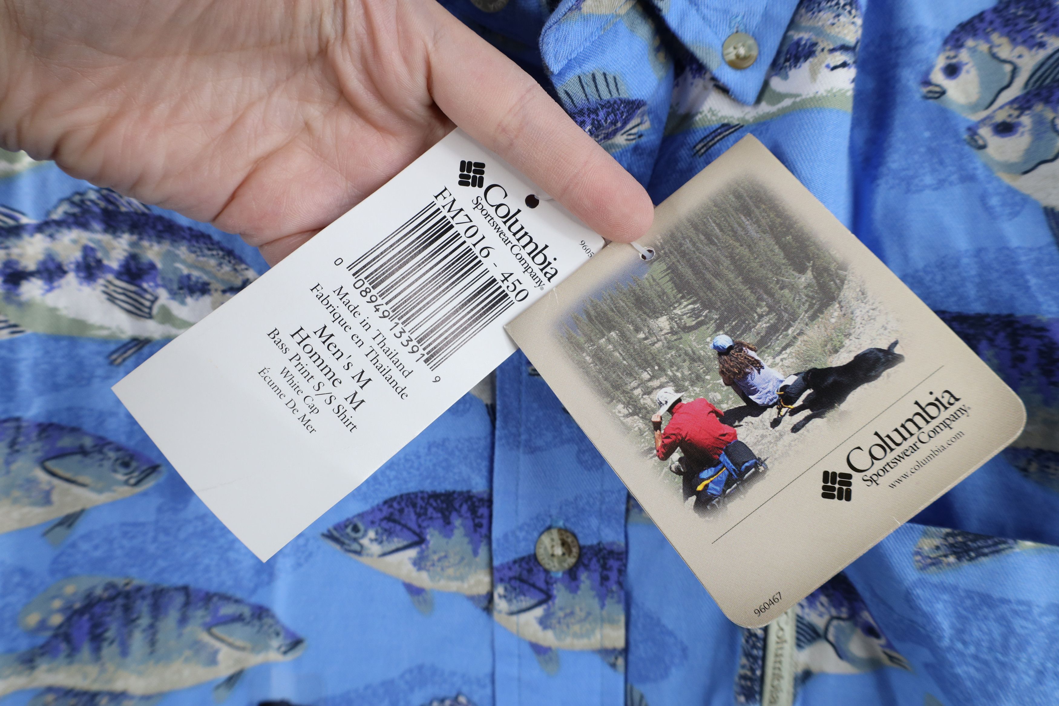 Columbia Deadstock Vintage 90s Columbia All Over Print Button Shirt Size US M / EU 48-50 / 2 - 7 Thumbnail