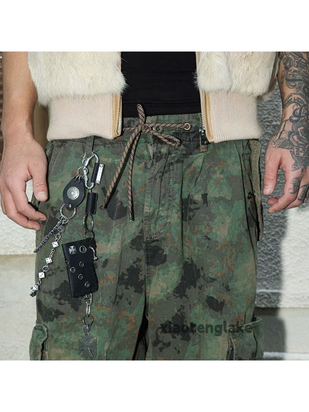 Vintage xtl utility military loose hiphop baggy camo cargo pants Size US 38 / EU 54 - 8 Thumbnail