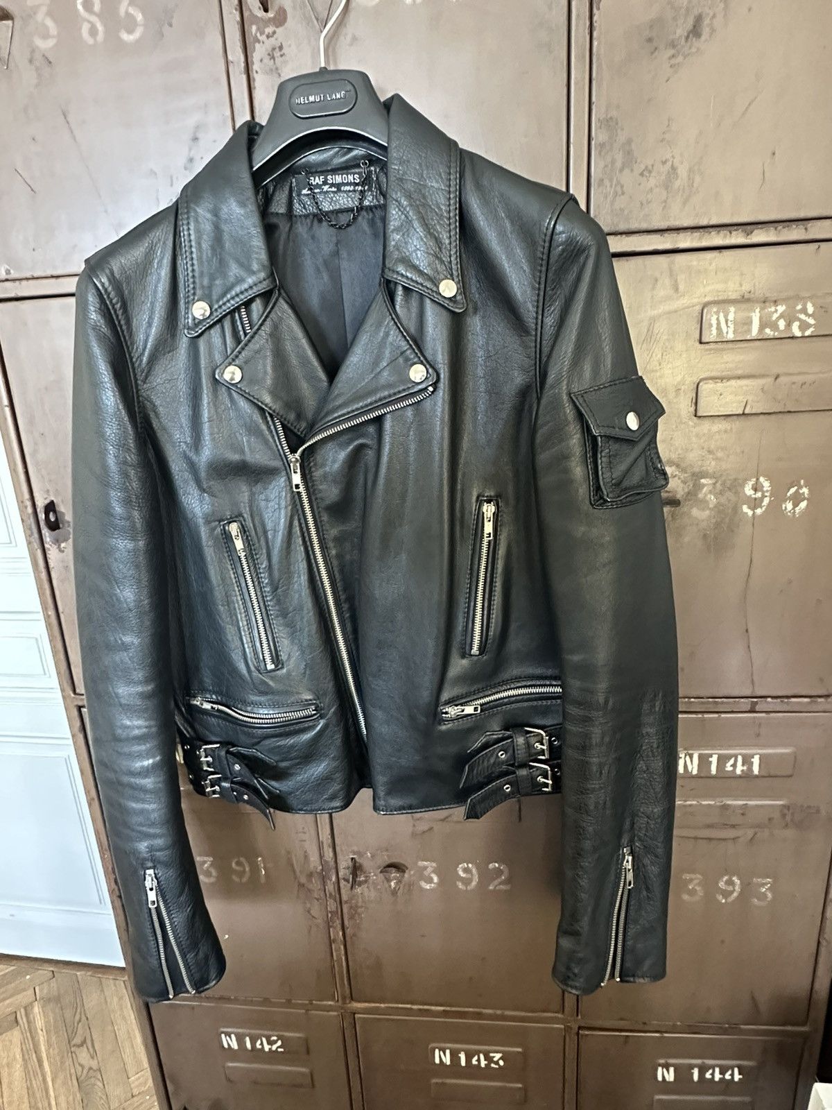 Men's Raf Simons Leather Jackets | Grailed