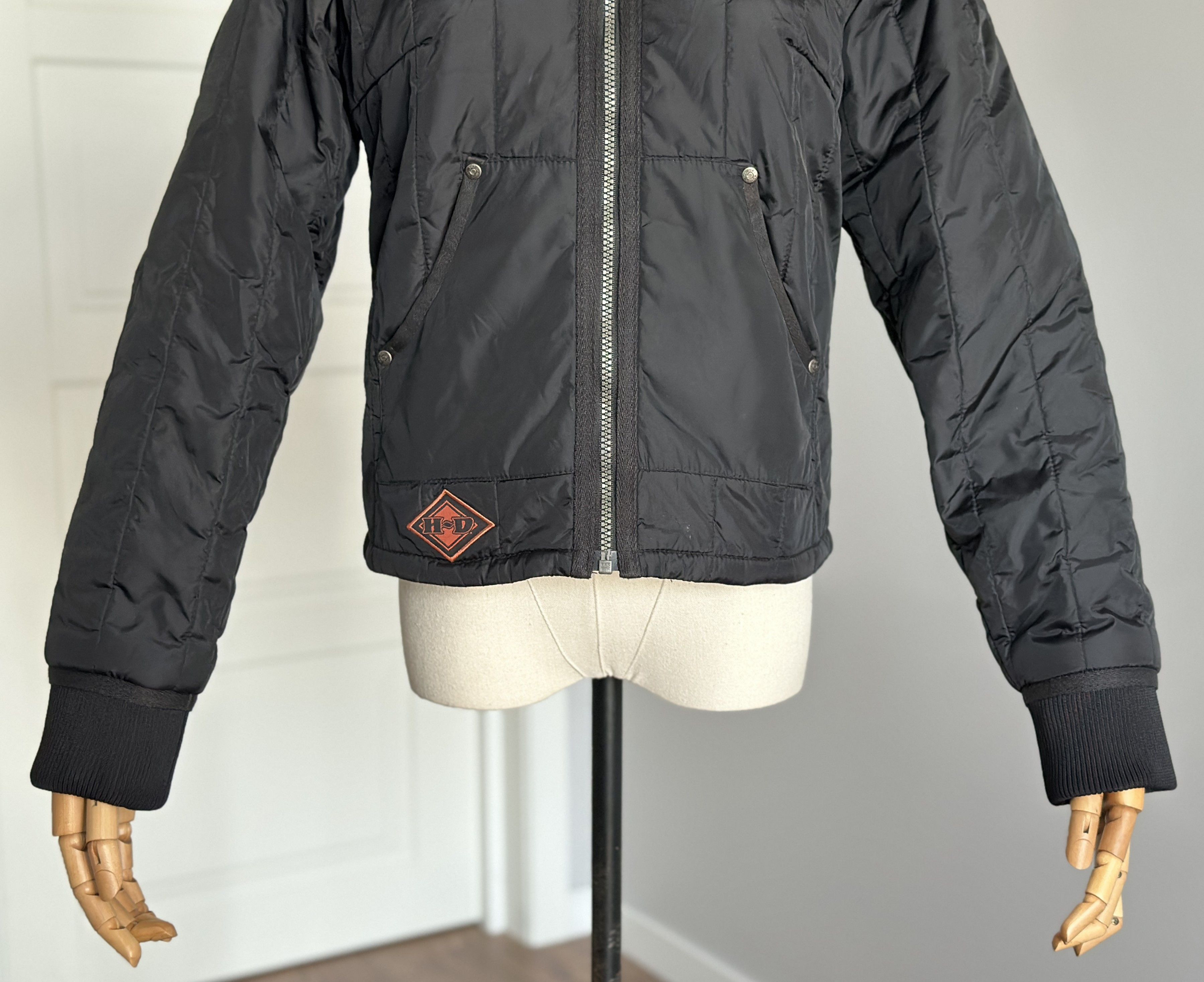 Harley Davidson HARLEY DAVIDSON Quilted Nylon Jacket S Motorcycle Clothing Size S / US 4 / IT 40 - 3 Thumbnail