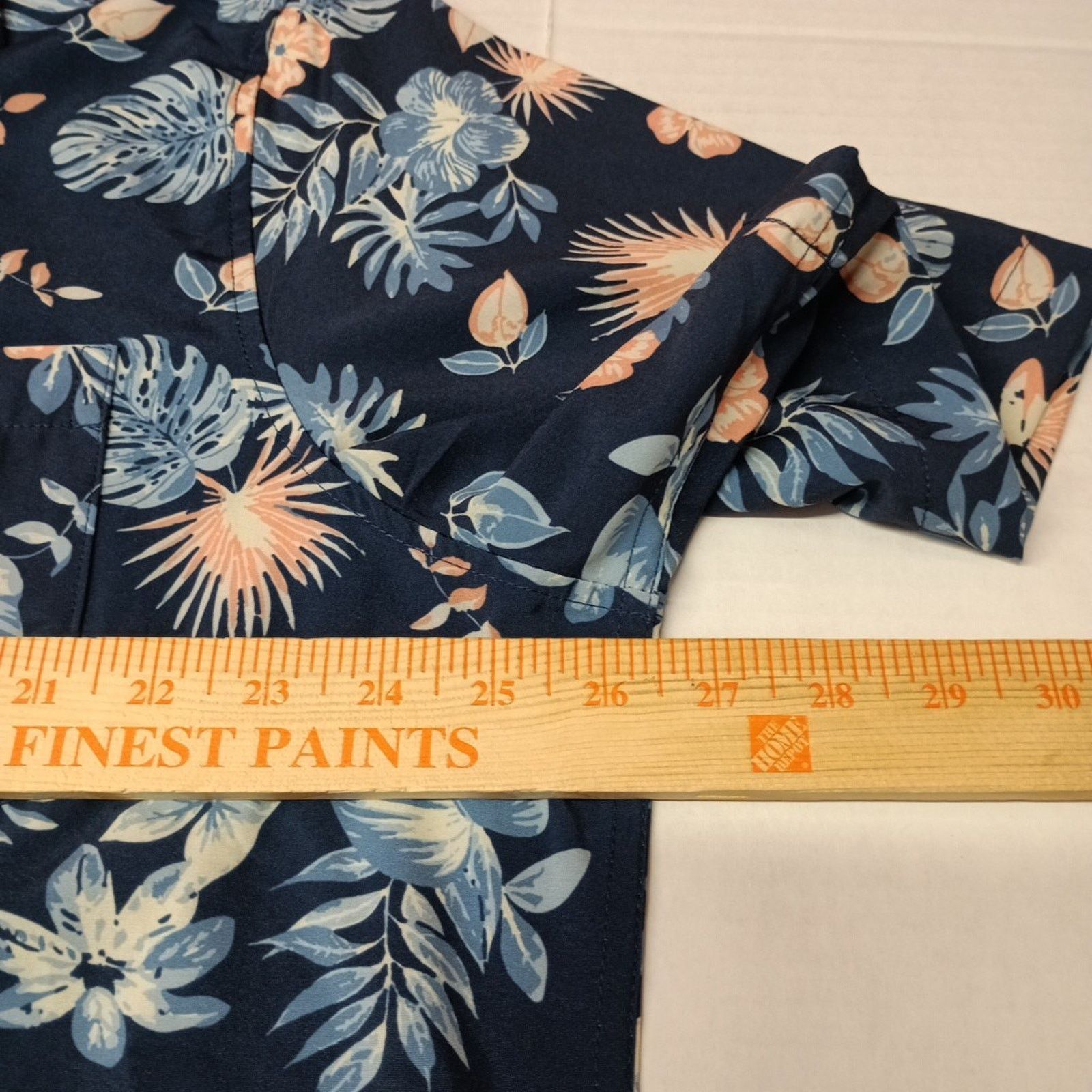 Chaps Chaps Woven Shirt Men's Size XL Blue Floral Stretch UPF 50 Size US XL / EU 56 / 4 - 5 Thumbnail