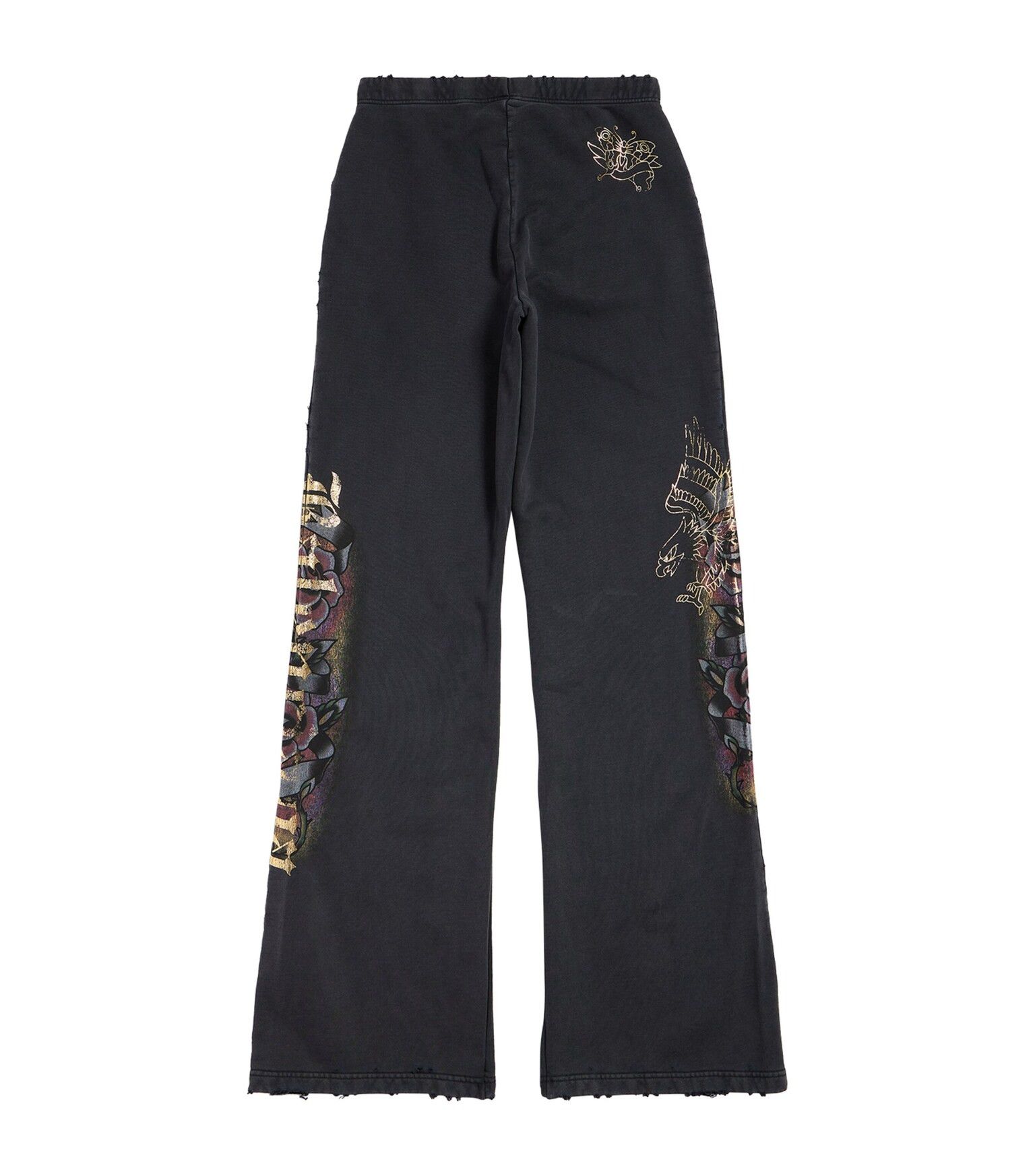 Balenciaga o1tr1nto0426 Tacky Flared Sweatpants in Black Size 24" / US 00 / IT 34 - 2 Thumbnail