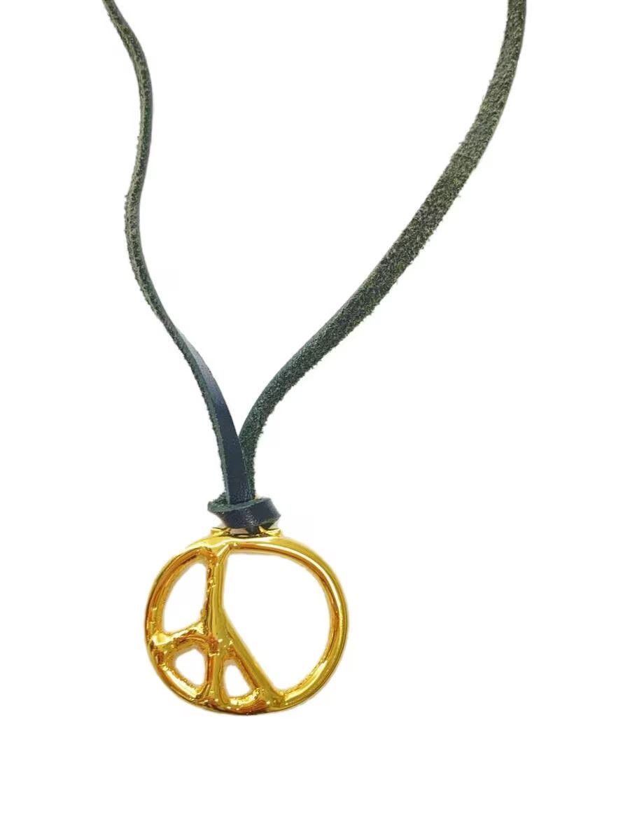 Needles Peace Logo Leather Necklace Size ONE SIZE - 1 Thumbnail