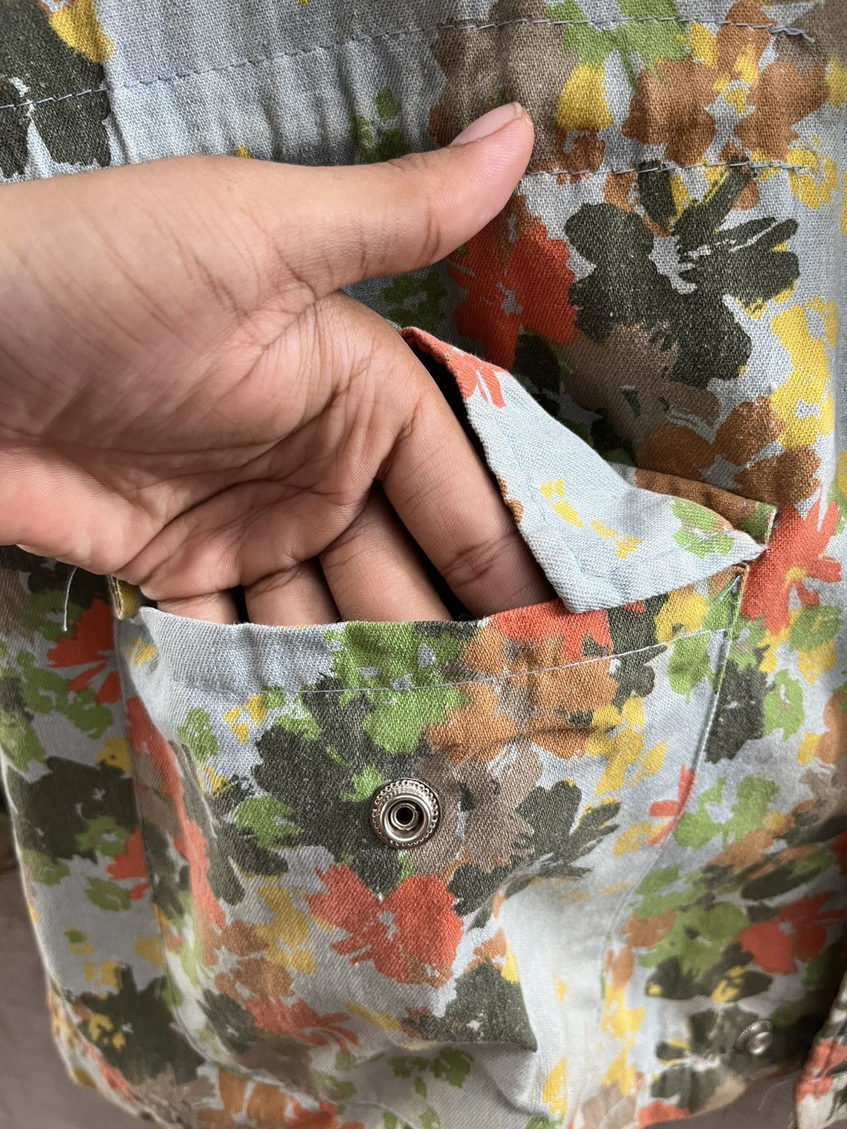 Vintage × Y's for Men × Yohji Yamamoto Japanese Floral Military Jacket – Inspired by Yohji Yamamoto Size US XL / EU 56 / 4 - 3 Thumbnail