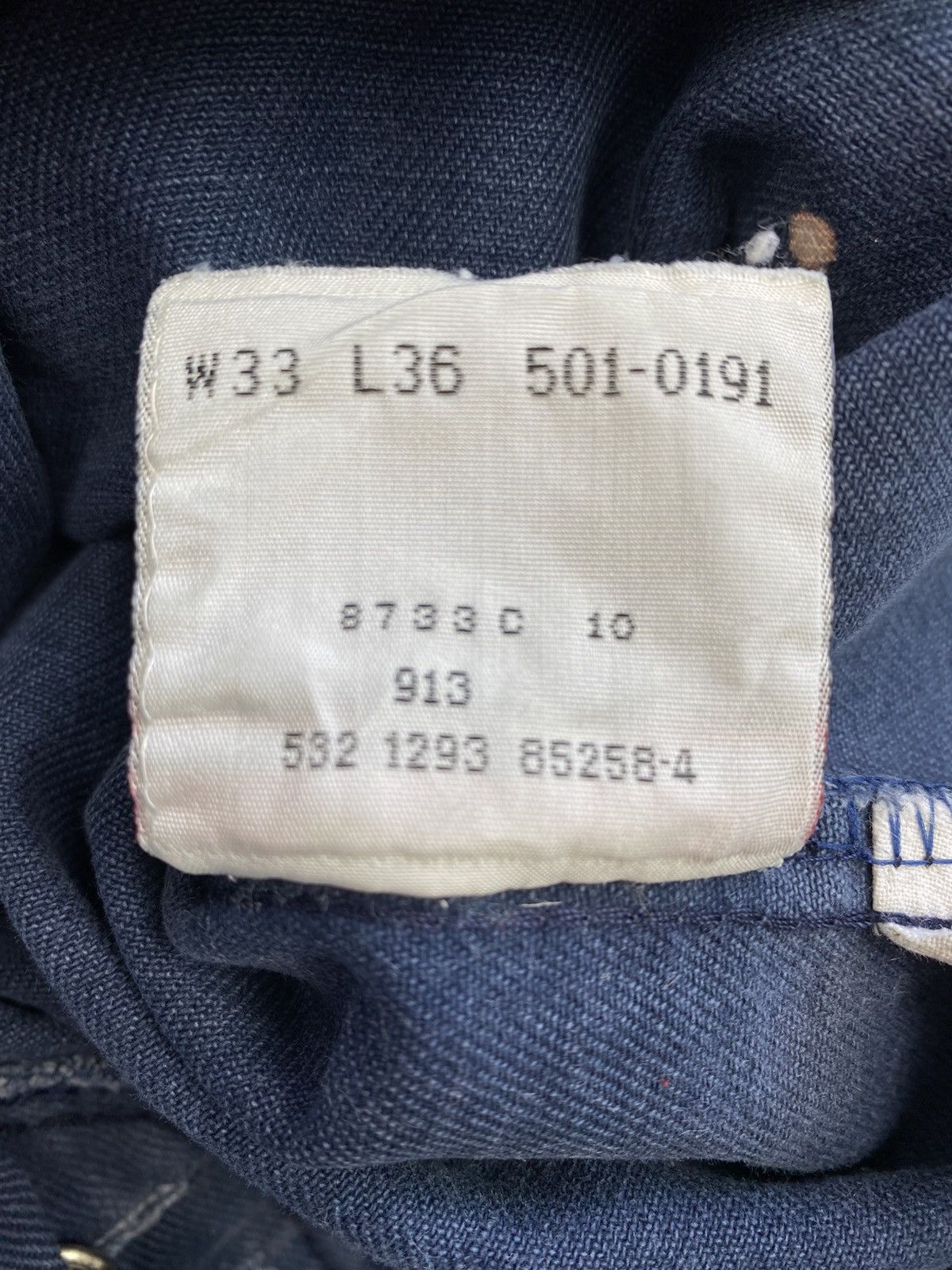 Levi's Vintage 1993 Levis 501 Black Painter Denim Button 532 Size US 30 / EU 46 - 13 Thumbnail