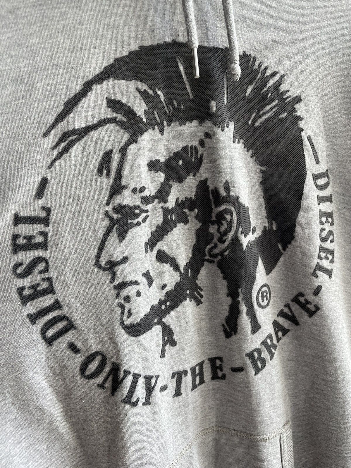 Diesel Diesel Indian Head Logo Gray Mens hoodie size XL Size US XL / EU 56 / 4 - 5 Thumbnail
