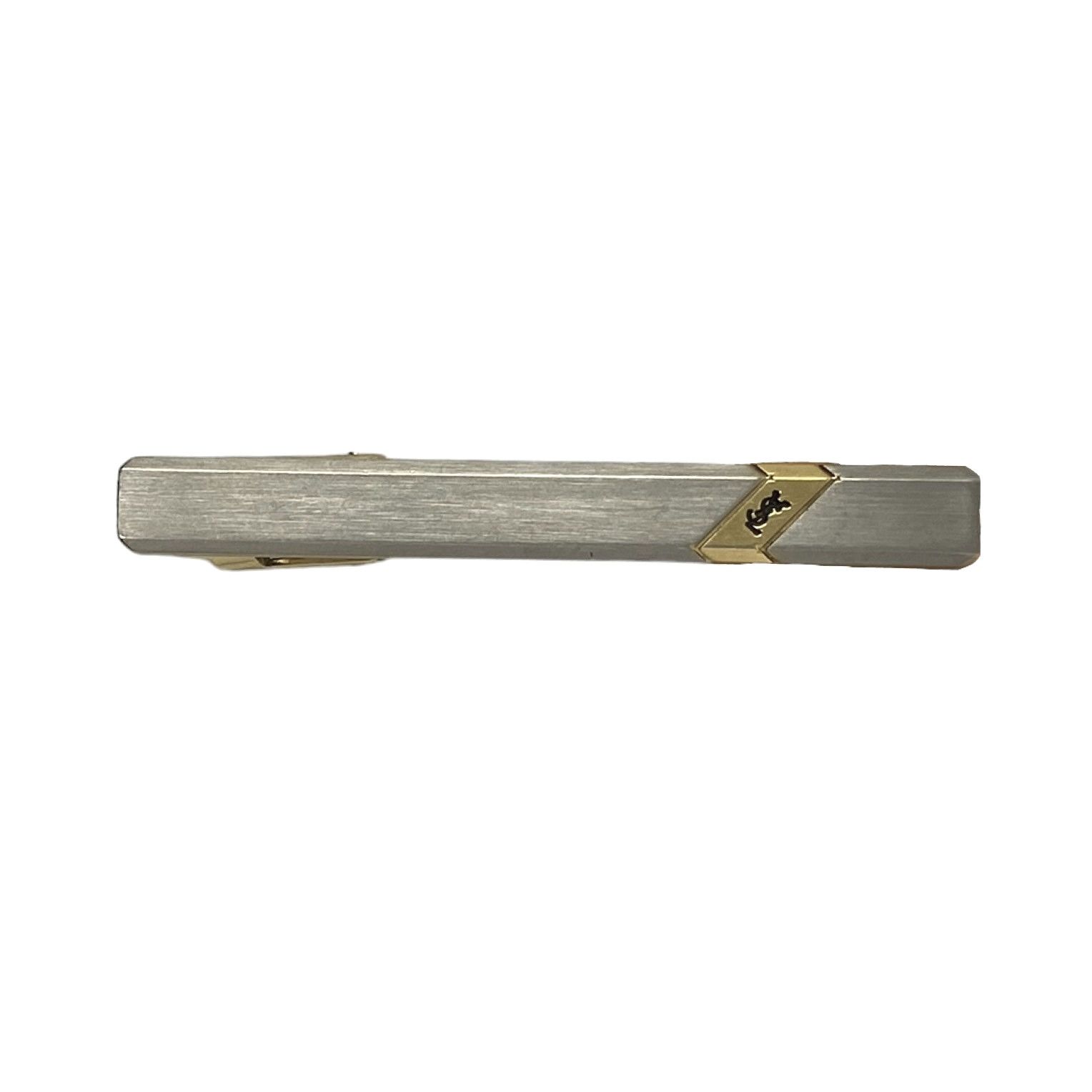 Yves Saint Laurent Vintage Yves Saint Laurent YSL Two Tone Tie Clip ...