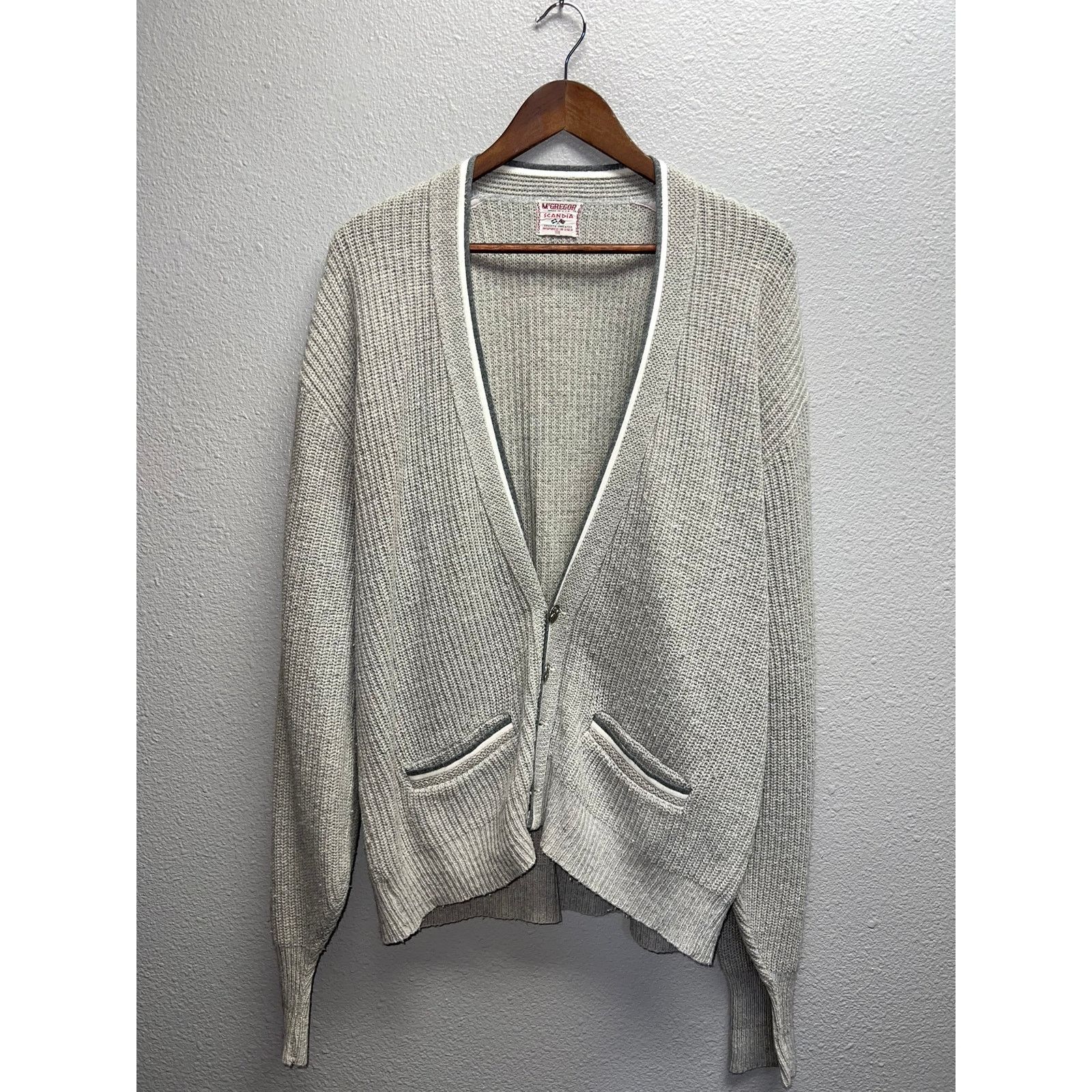 Vintage Vintage Mcgregor Cardigan Sweater Scandia Sports Oslo 80s XL Size US XL / EU 56 / 4 - 1 Thumbnail