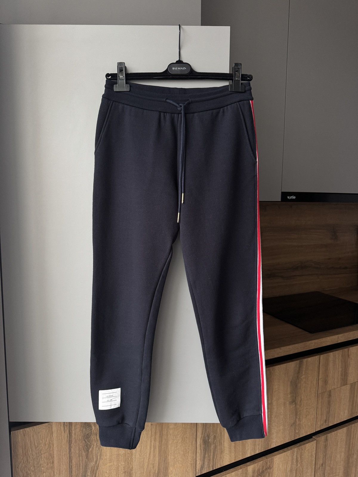 Thom Browne Thom Browne Loopback Stripe Track Pants Size US 30 / EU 46 - 1 Thumbnail
